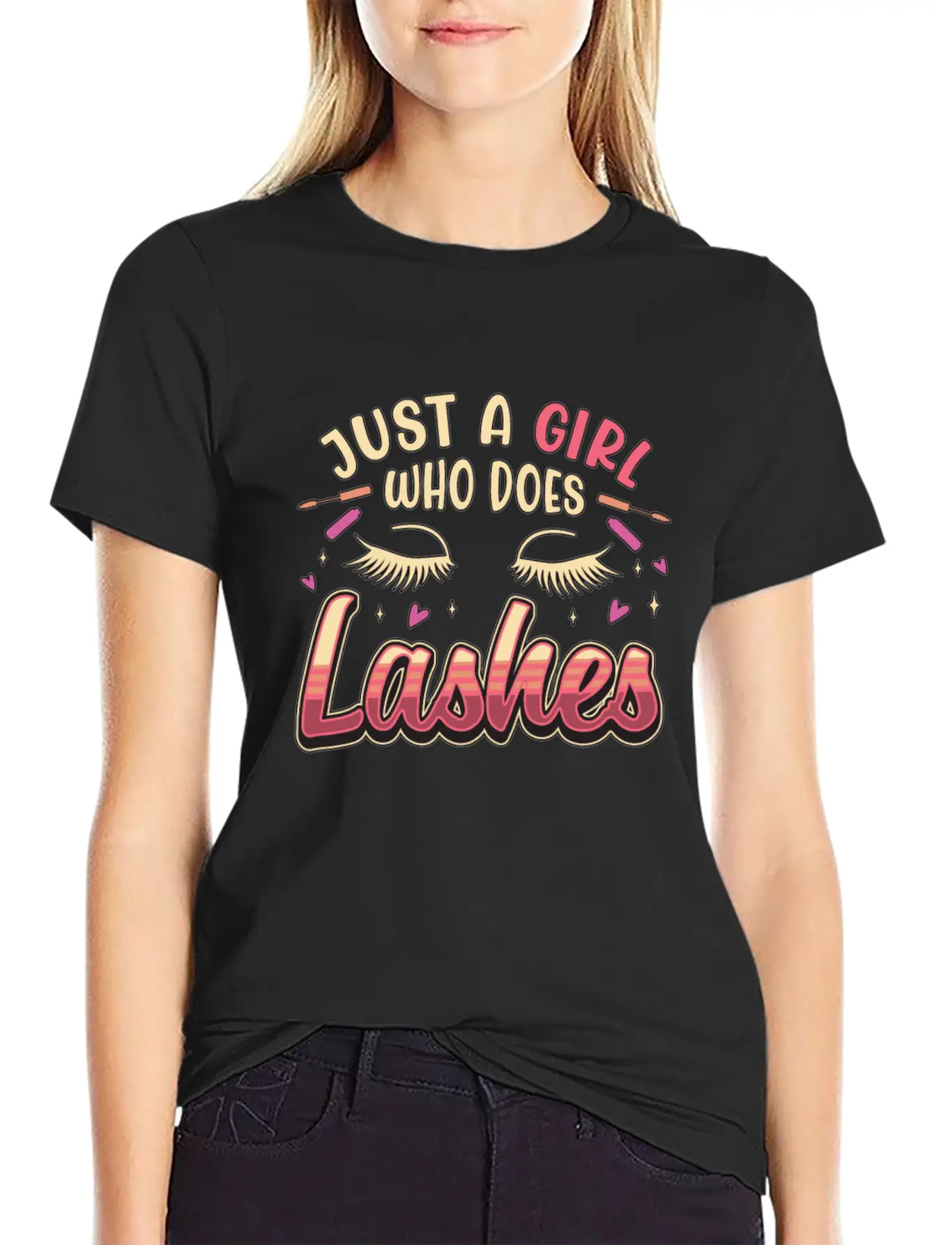 Makeup Artist Just A Girl Who Does Cosmetology Modern Fit Casual T-Shirt – Clean And Versatile Design