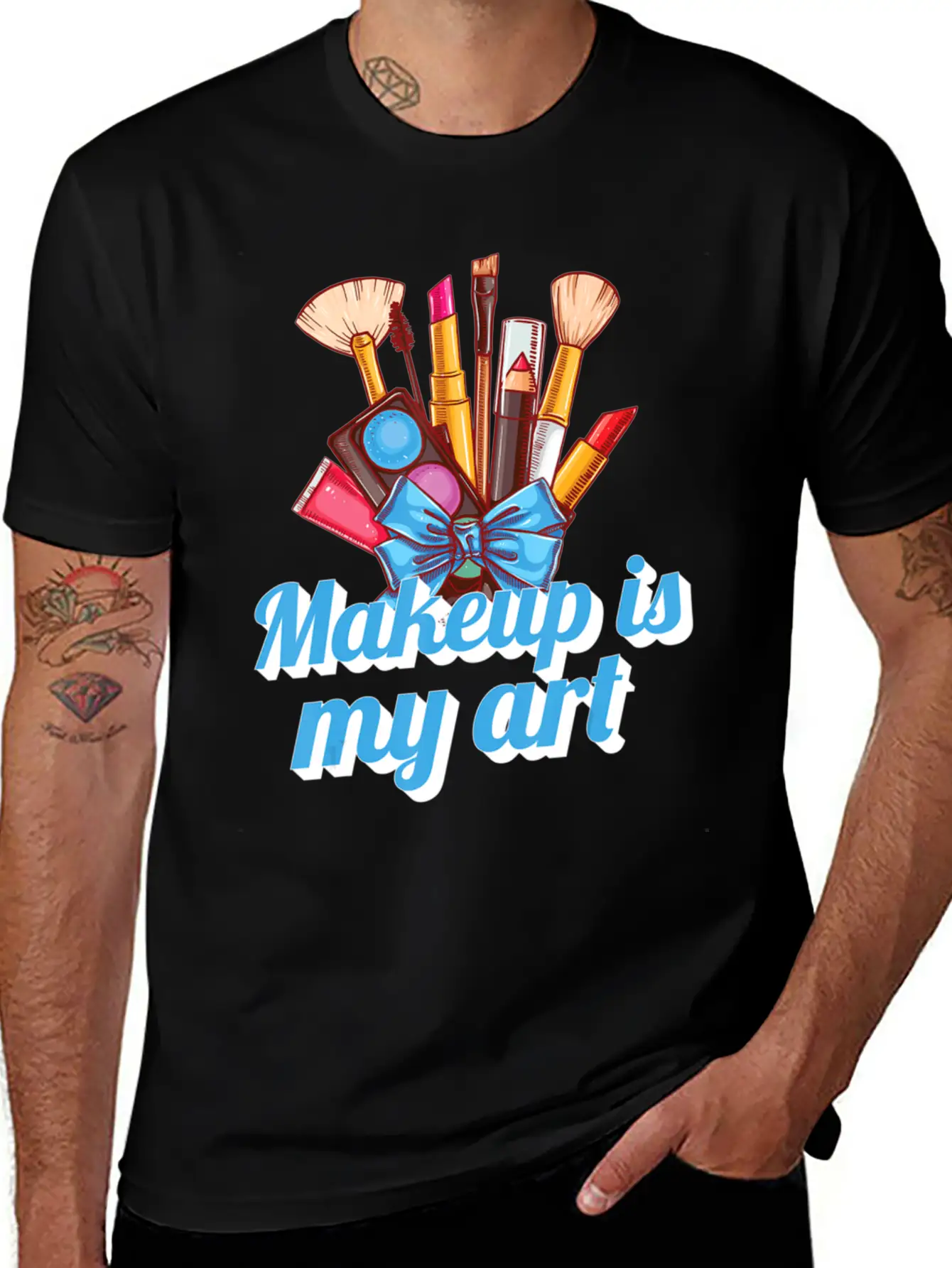 Makeup Brushes Makeup Is My Art Makeup Artist Essential Cotton Tee For Daily Outfits – Unisex Style