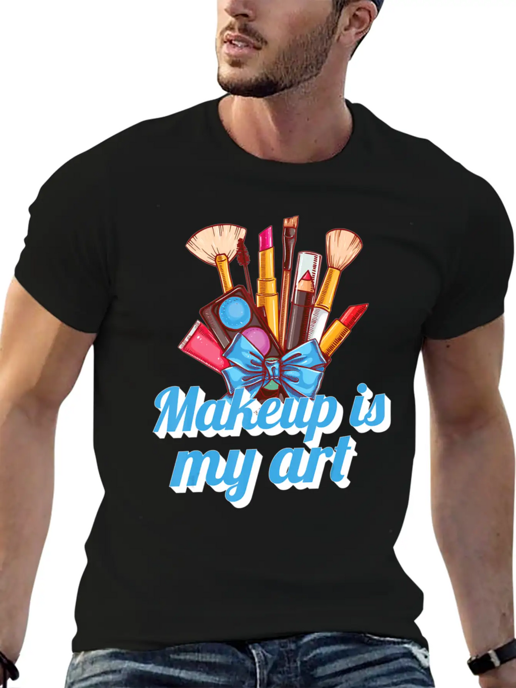 Makeup Brushes Makeup Is My Art Makeup Artist Essential Cotton Tee For Daily Outfits – Unisex Style