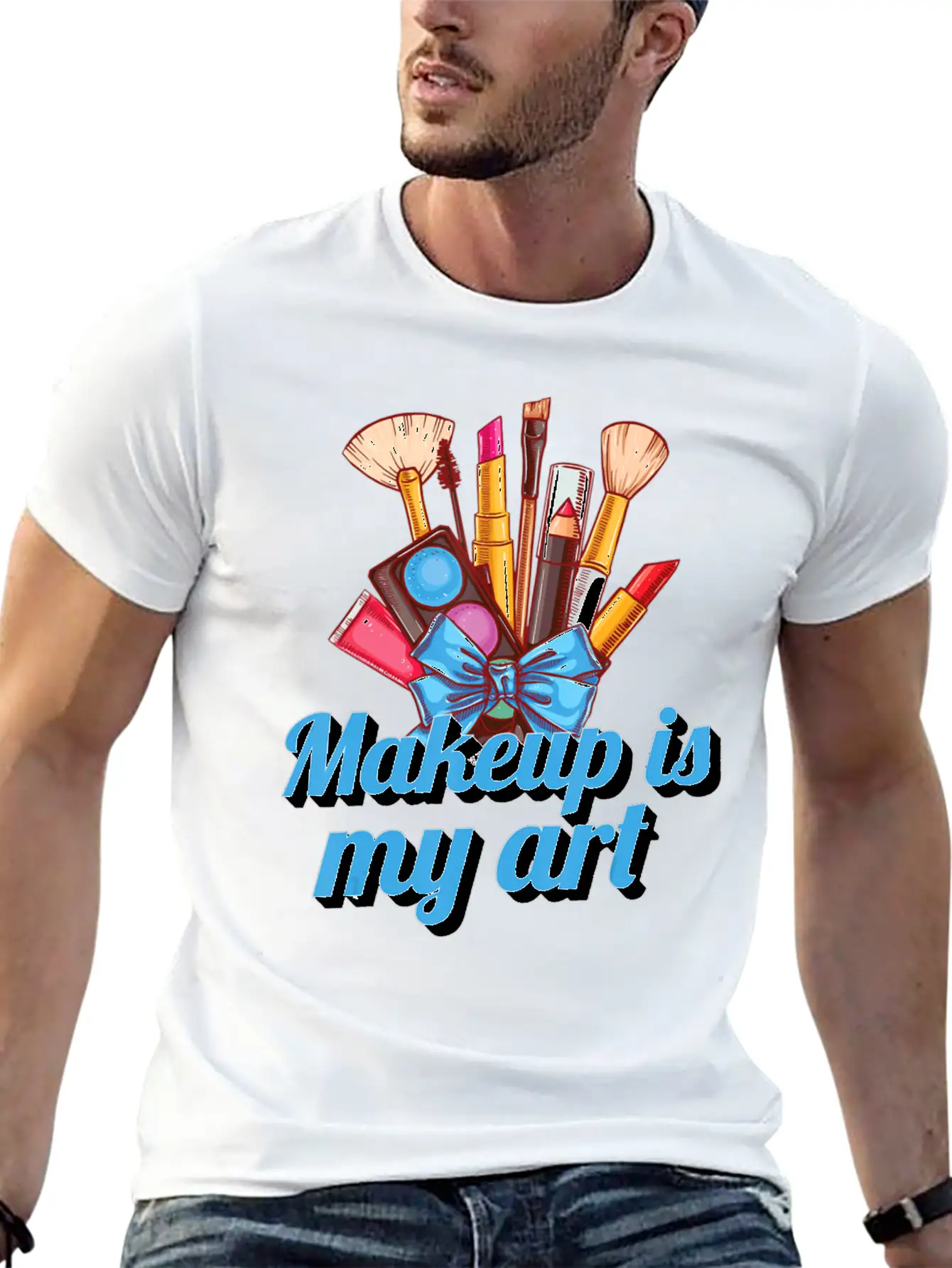 Makeup Brushes Makeup Is My Art Makeup Artist Essential Cotton Tee For Daily Outfits – Unisex Style