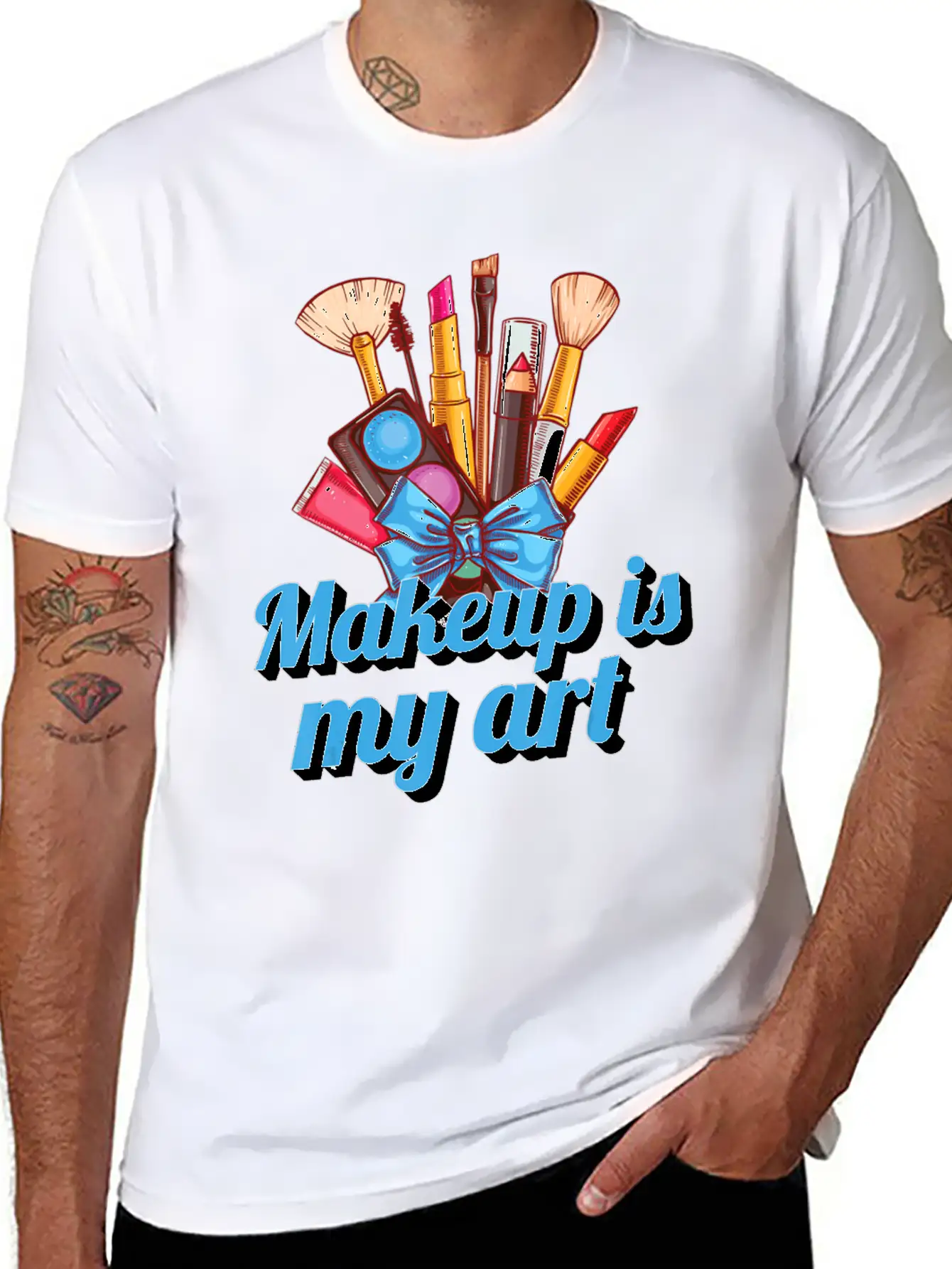 Makeup Brushes Makeup Is My Art Makeup Artist Essential Cotton Tee For Daily Outfits – Unisex Style