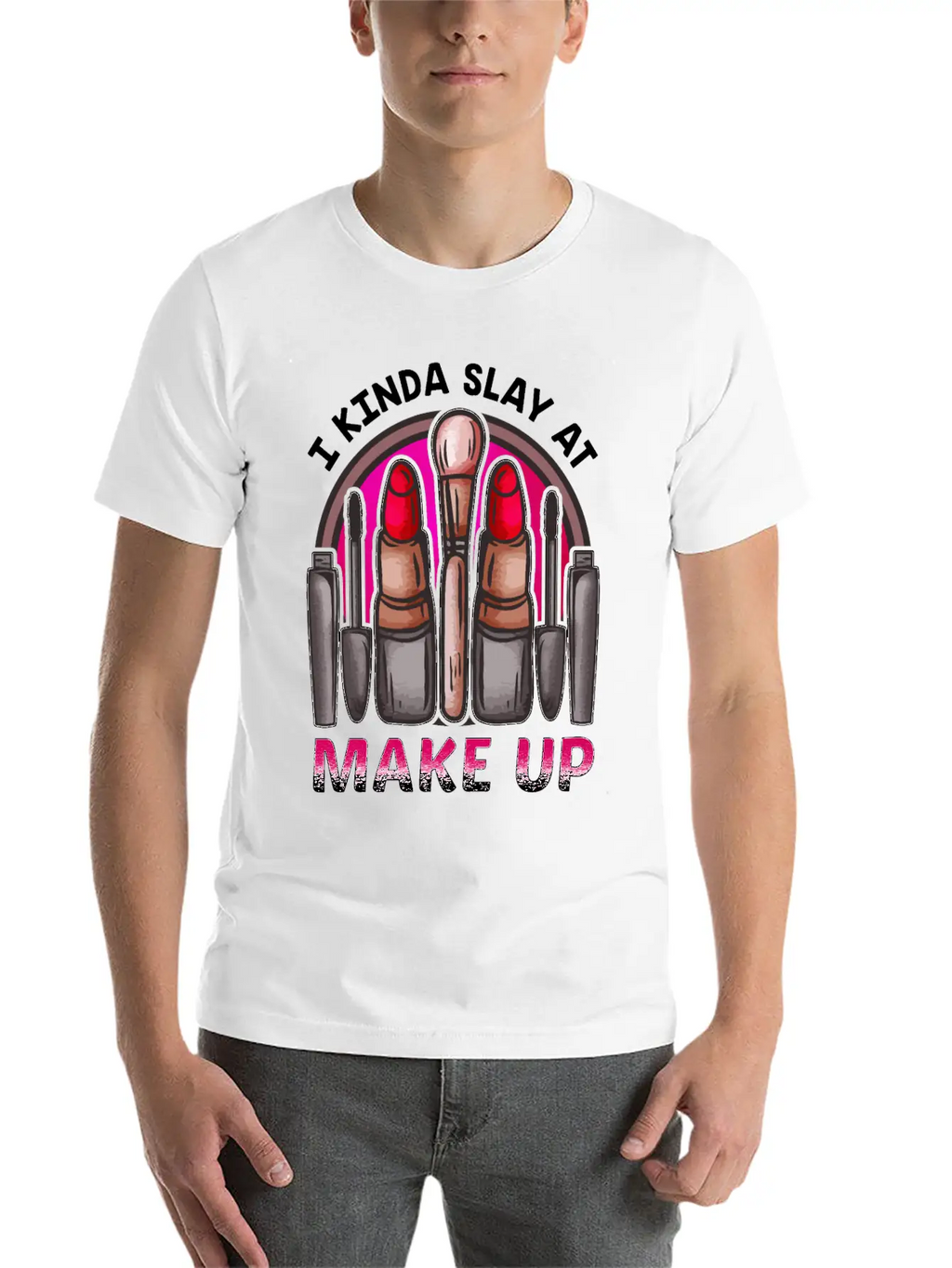 Makeup Design For Women Who Are Great At Doing Basic Graphic T-Shirt – Daily Comfort In Soft Cotton
