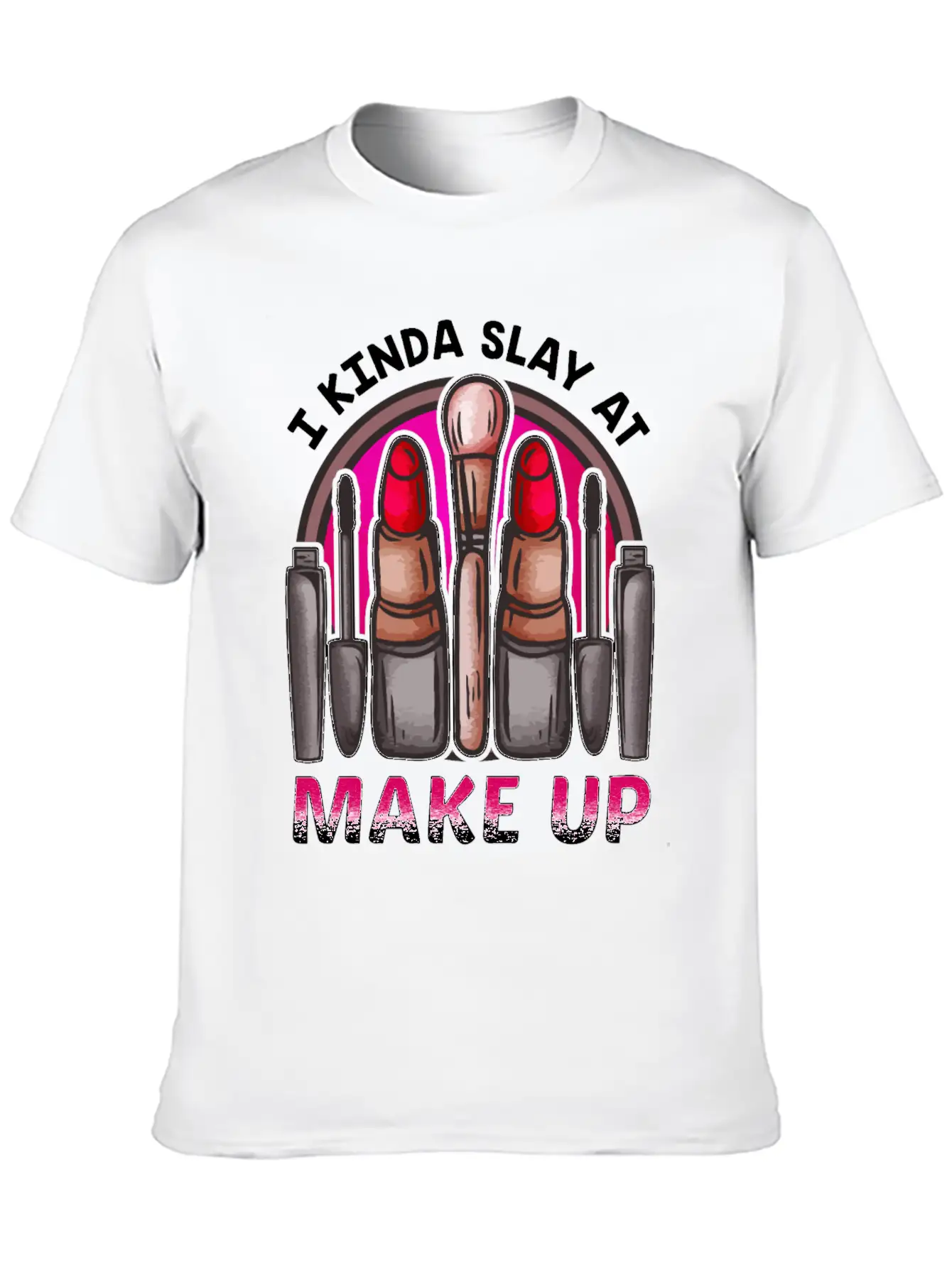 Makeup Design For Women Who Are Great At Doing Basic Graphic T-Shirt – Daily Comfort In Soft Cotton
