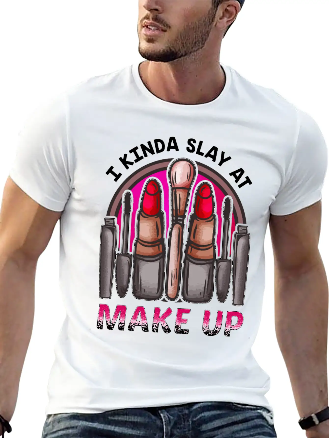 Makeup Design For Women Who Are Great At Doing Basic Graphic T-Shirt – Daily Comfort In Soft Cotton