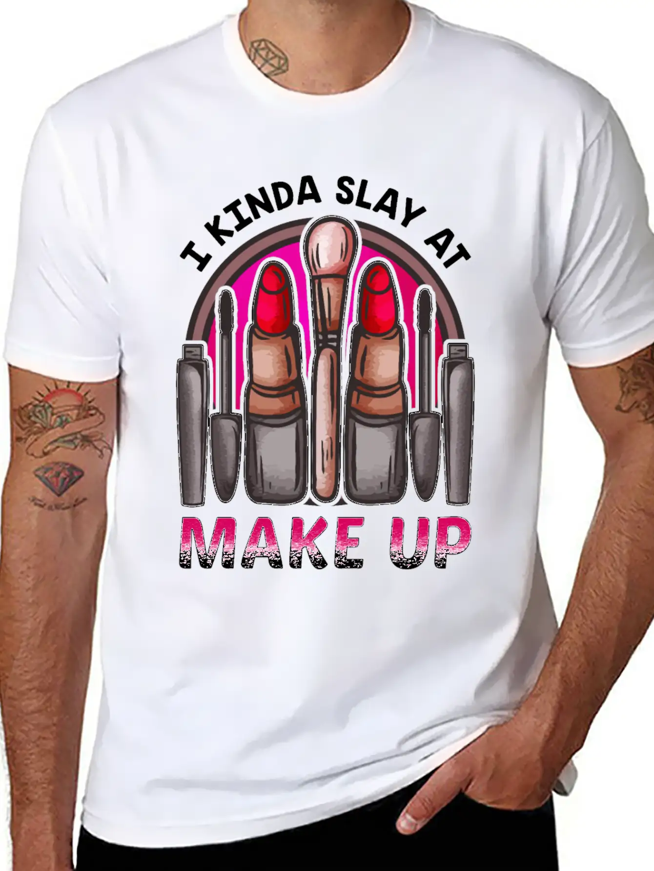 Makeup Design For Women Who Are Great At Doing Basic Graphic T-Shirt – Daily Comfort In Soft Cotton