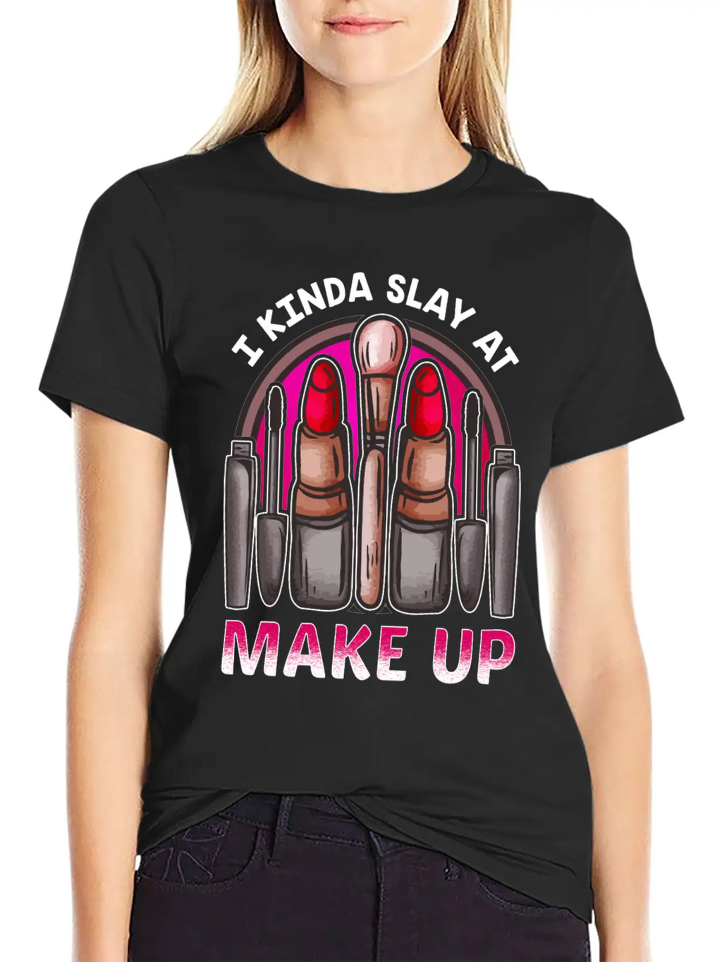 Makeup Design For Women Who Are Great At Doing Basic Graphic T-Shirt – Daily Comfort In Soft Cotton