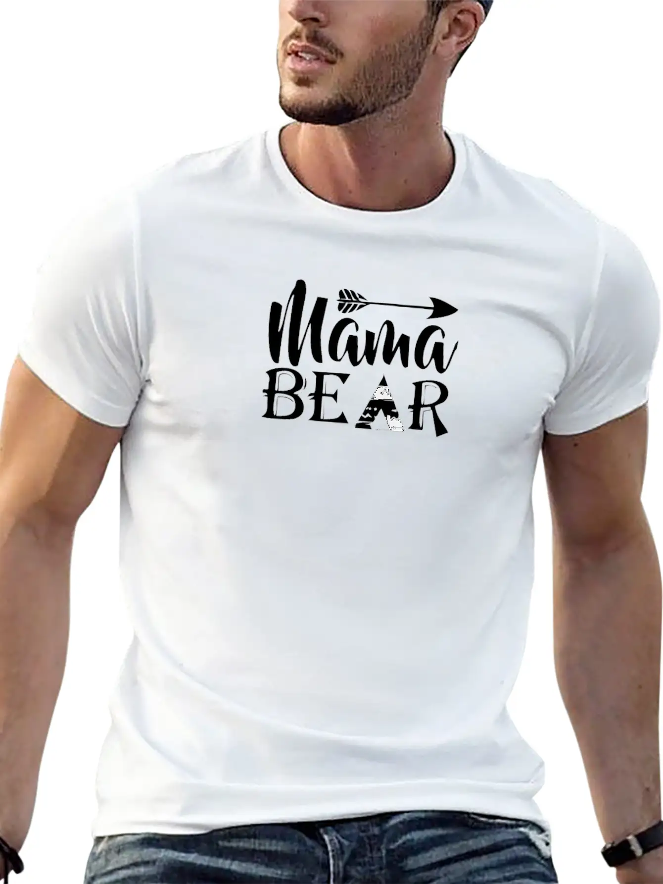 Mama Bear Shirt Basic Graphic T-Shirt – Daily Comfort In Soft Cotton