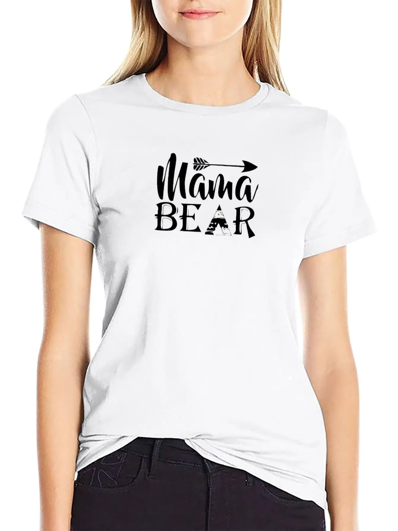 Mama Bear Shirt Basic Graphic T-Shirt – Daily Comfort In Soft Cotton