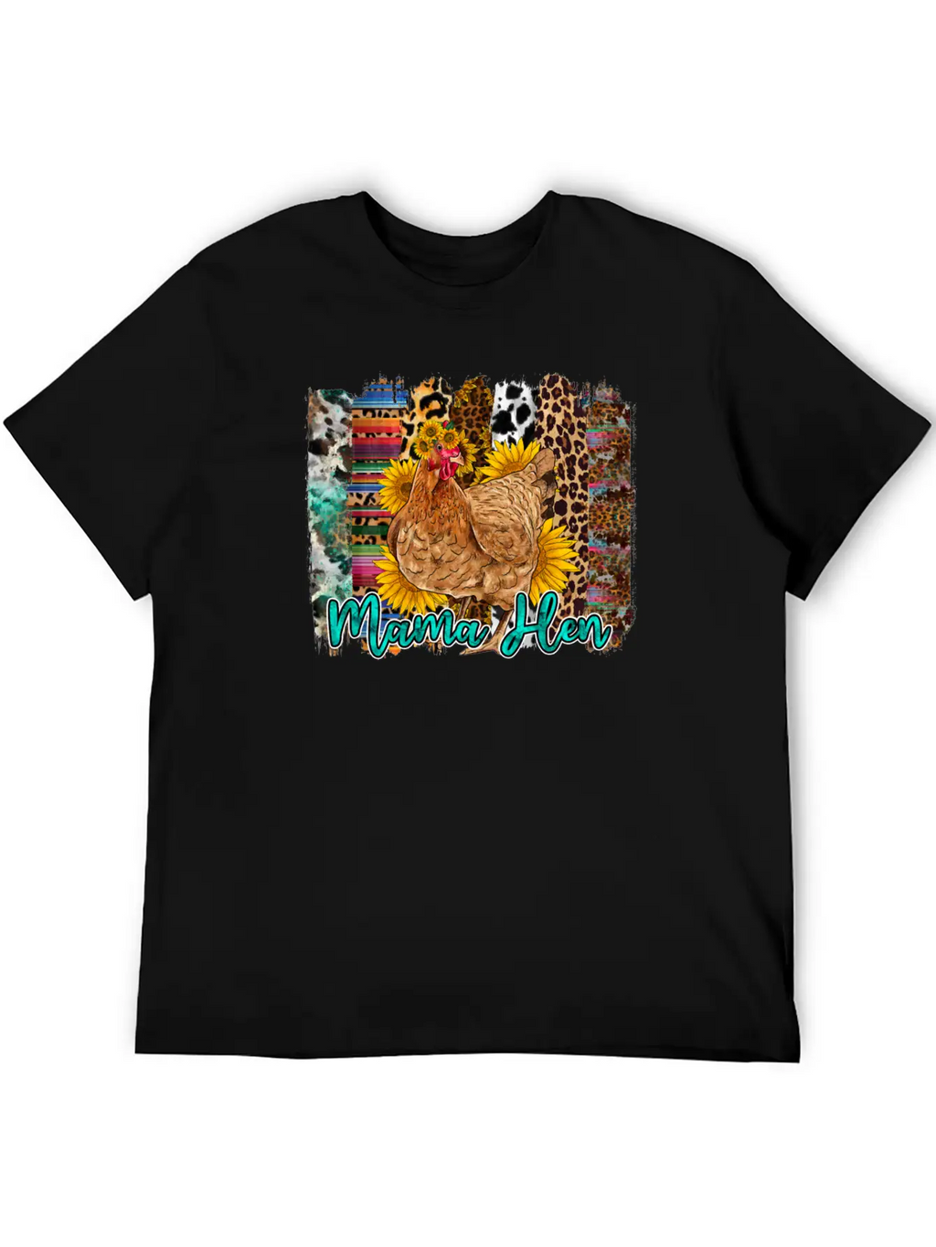 Mama Hen Brushstrokes Classic Cotton Tee – Unisex Comfort For Any Season