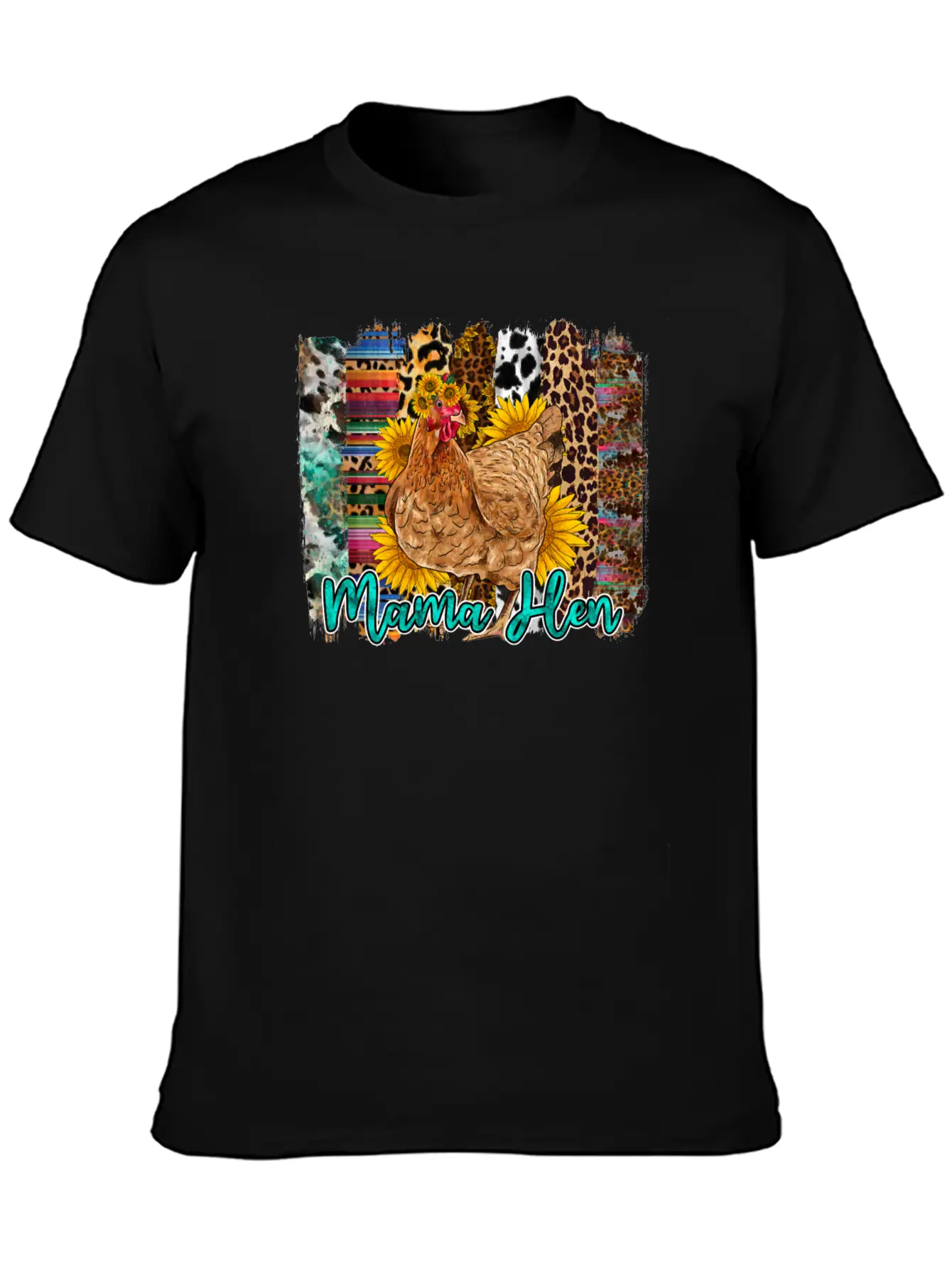 Mama Hen Brushstrokes Classic Cotton Tee – Unisex Comfort For Any Season