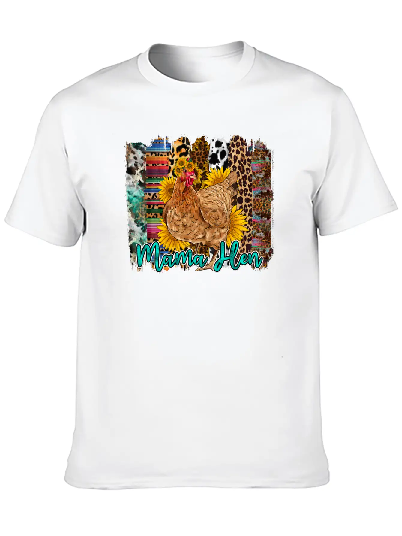 Mama Hen Brushstrokes Classic Cotton Tee – Unisex Comfort For Any Season