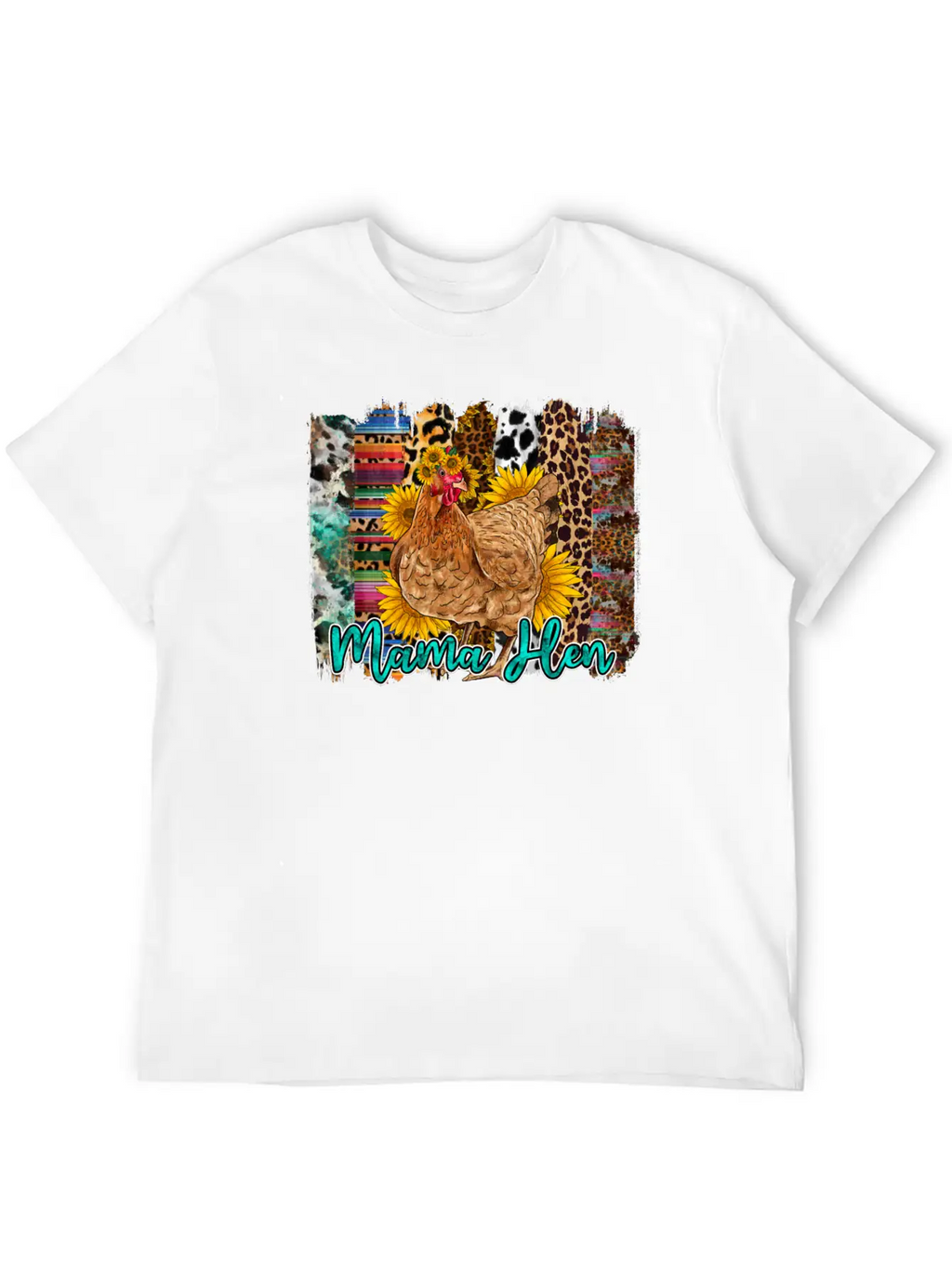 Mama Hen Brushstrokes Classic Cotton Tee – Unisex Comfort For Any Season