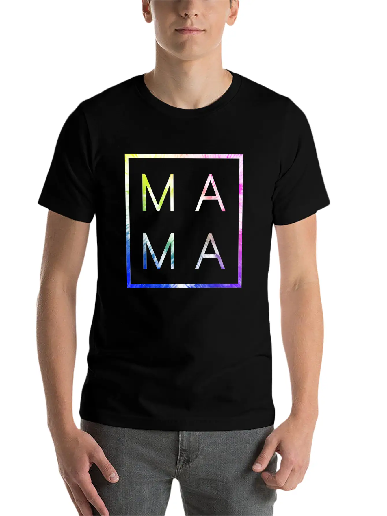 MAMA Tie Dye Cool Mom Unisex Casual T-Shirt – Clean Design For Daily Comfort