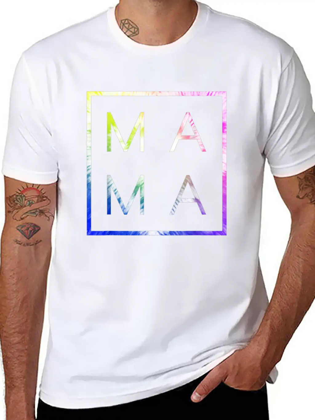 MAMA Tie Dye Cool Mom Unisex Casual T-Shirt – Clean Design For Daily Comfort