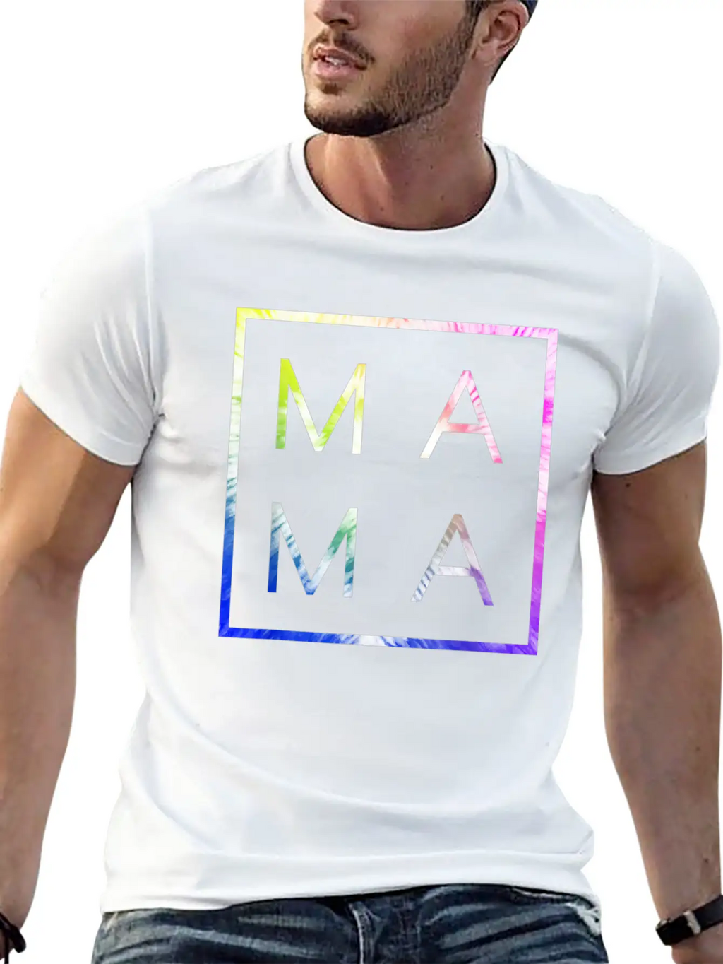 MAMA Tie Dye Cool Mom Unisex Casual T-Shirt – Clean Design For Daily Comfort