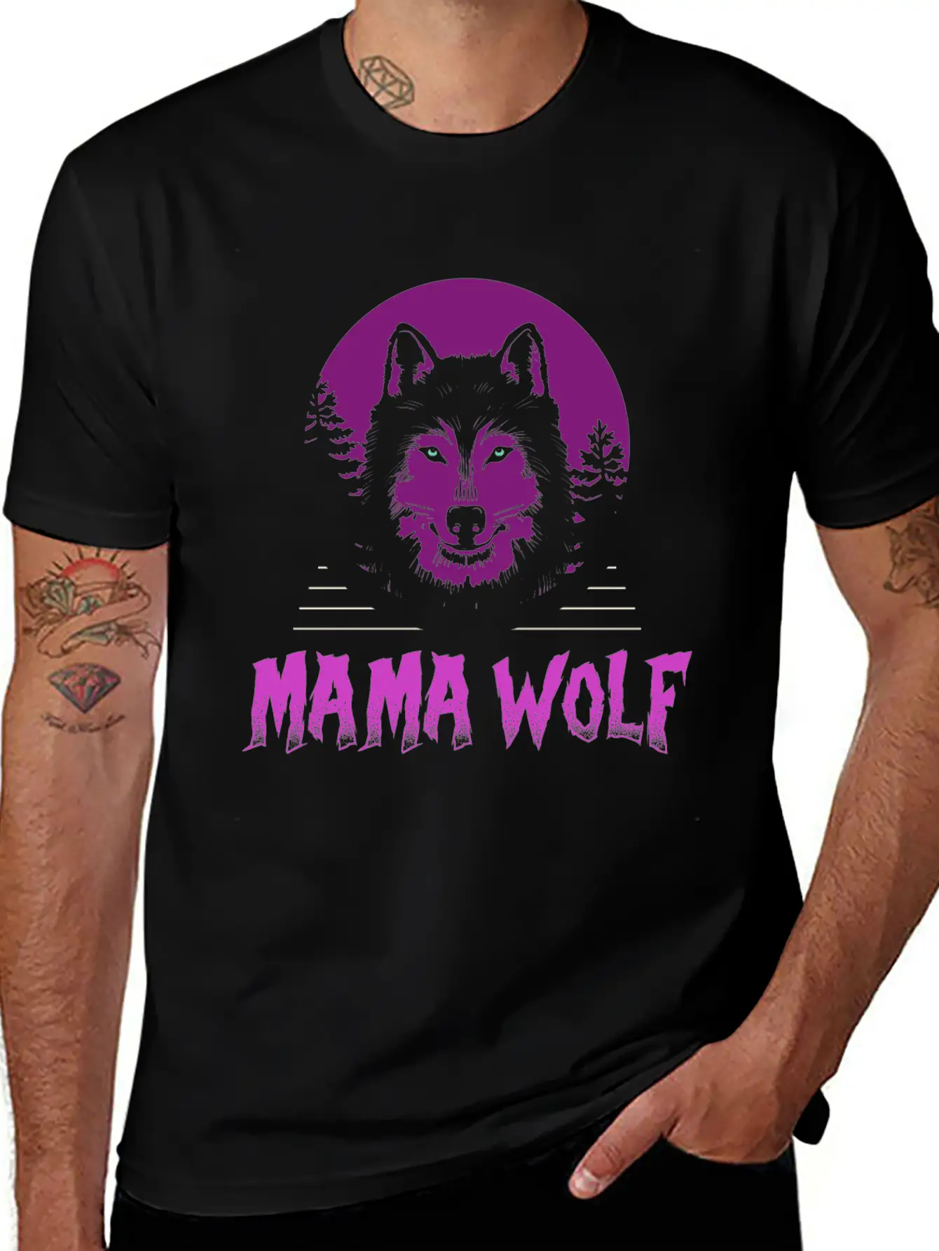 Mama Wolf Relaxed Everyday Tee – Lightweight And Durable Cotton