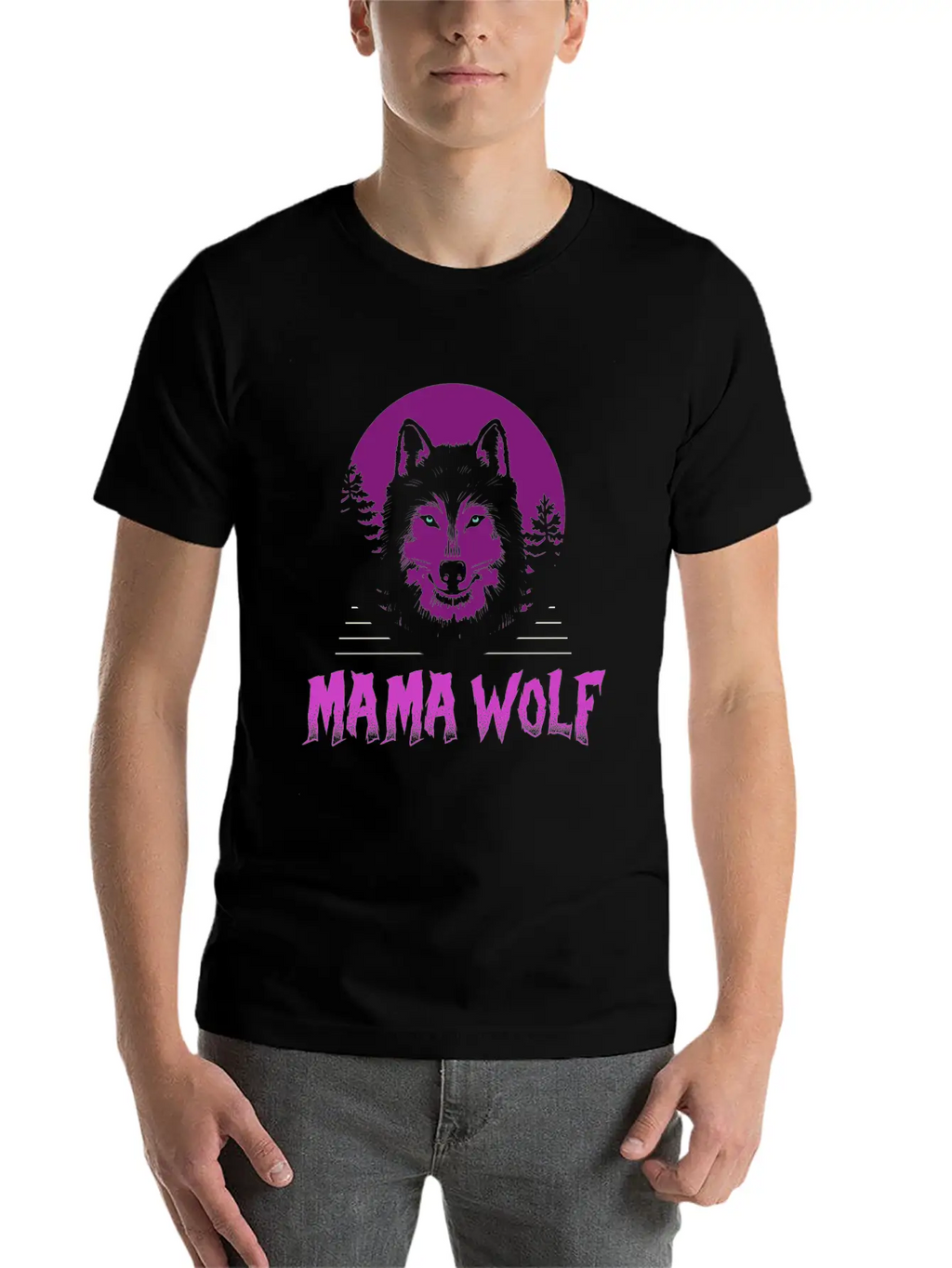 Mama Wolf Relaxed Everyday Tee – Lightweight And Durable Cotton