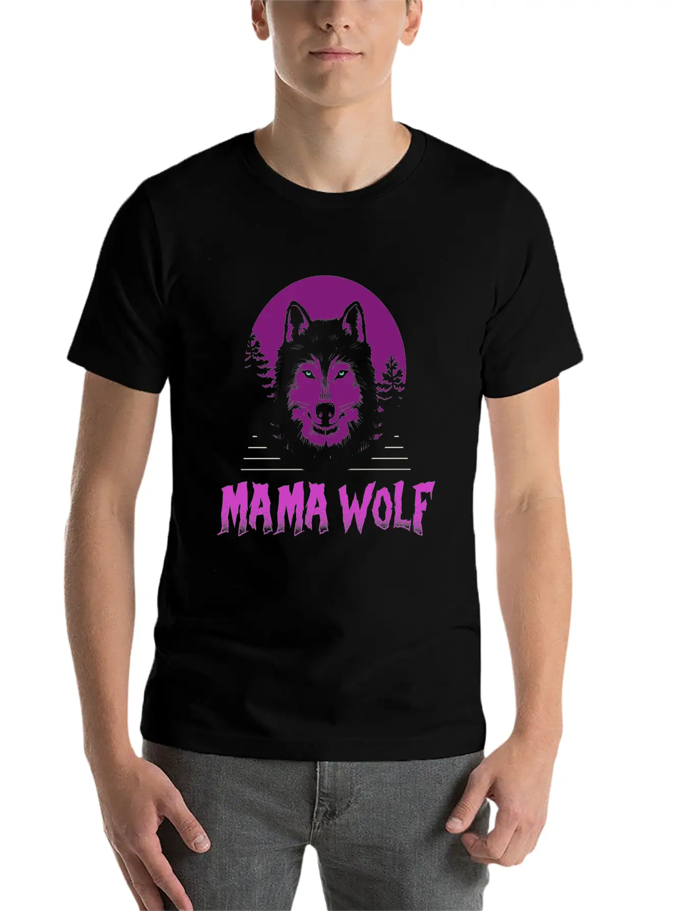 Mama Wolf Relaxed Everyday Tee – Lightweight And Durable Cotton