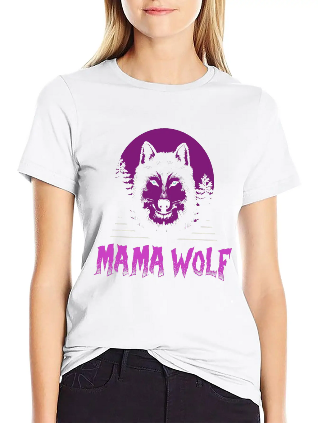 Mama Wolf Relaxed Everyday Tee – Lightweight And Durable Cotton