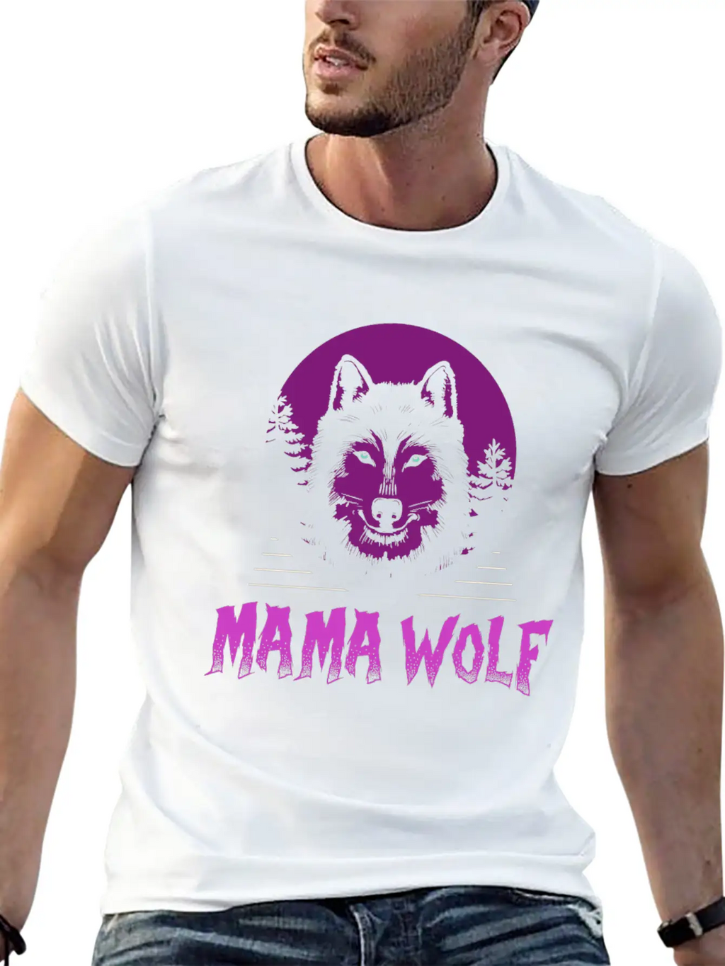 Mama Wolf Relaxed Everyday Tee – Lightweight And Durable Cotton