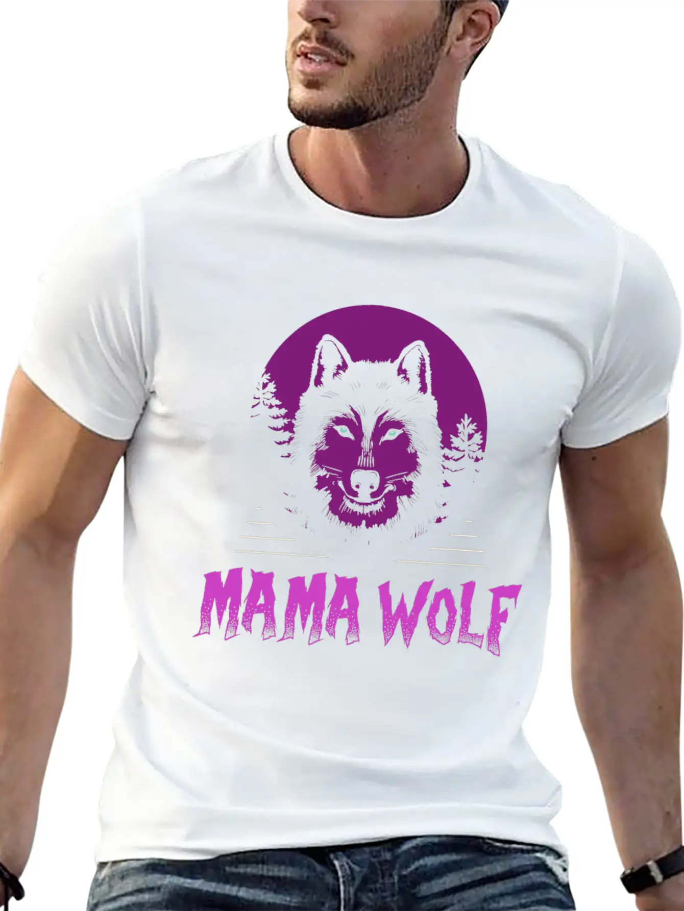 Mama Wolf Relaxed Everyday Tee – Lightweight And Durable Cotton