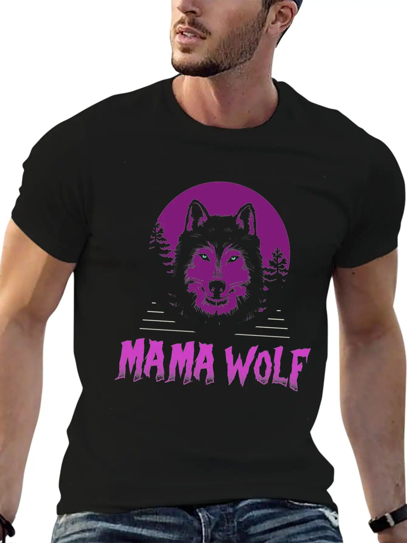 Mama Wolf Relaxed Everyday Tee – Lightweight And Durable Cotton