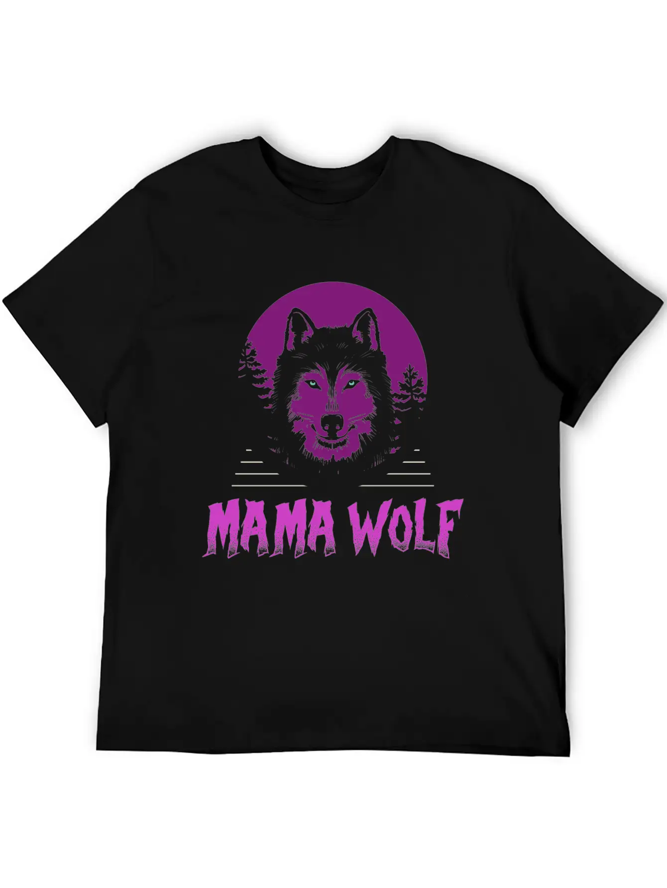 Mama Wolf Relaxed Everyday Tee – Lightweight And Durable Cotton