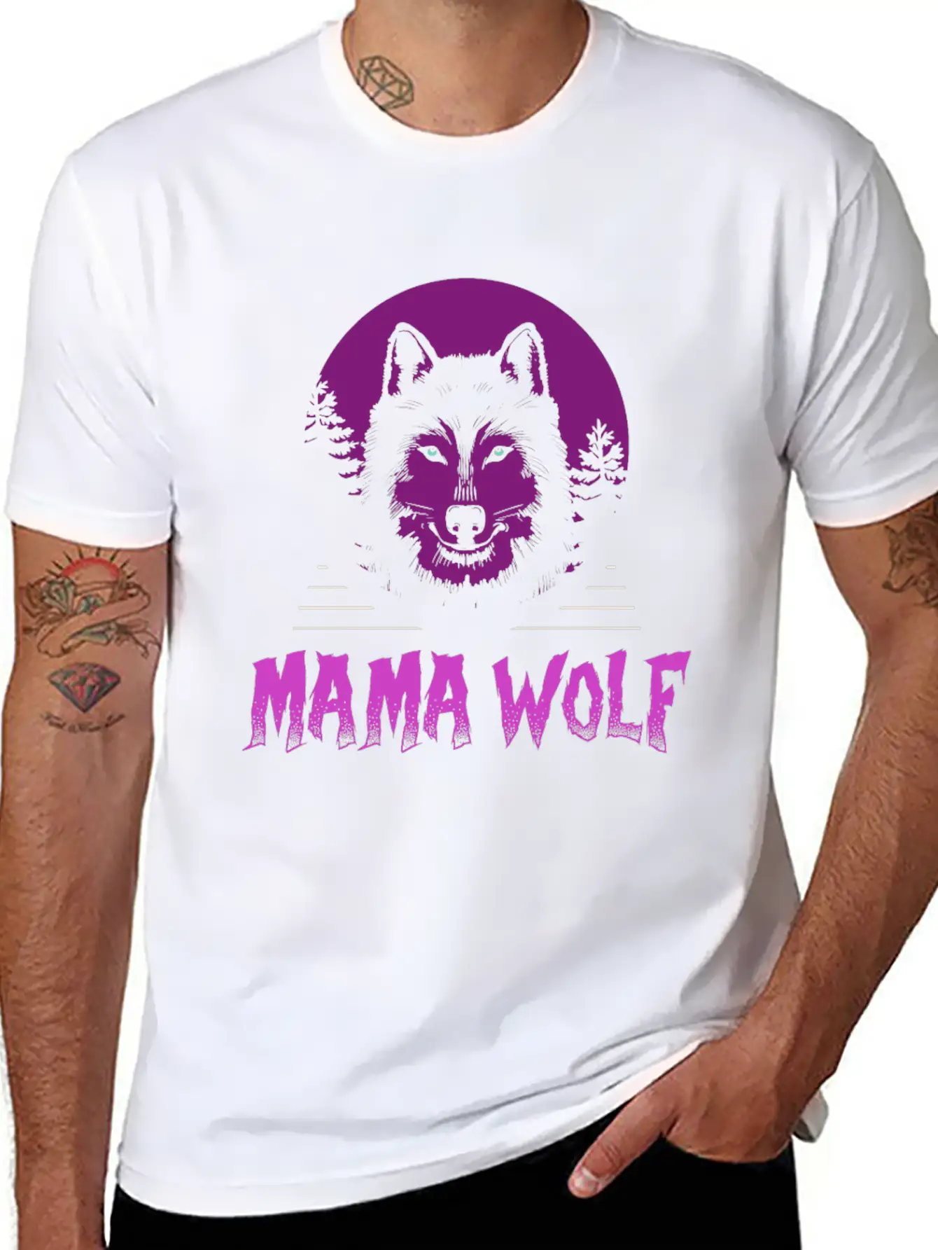 Mama Wolf Relaxed Everyday Tee – Lightweight And Durable Cotton