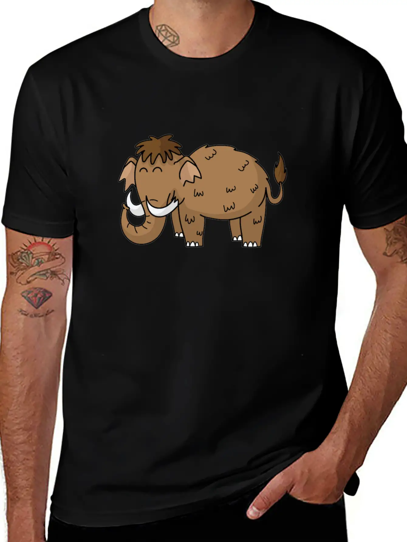 Mammoth Happy Unisex Casual T-Shirt – Clean Design For Daily Comfort