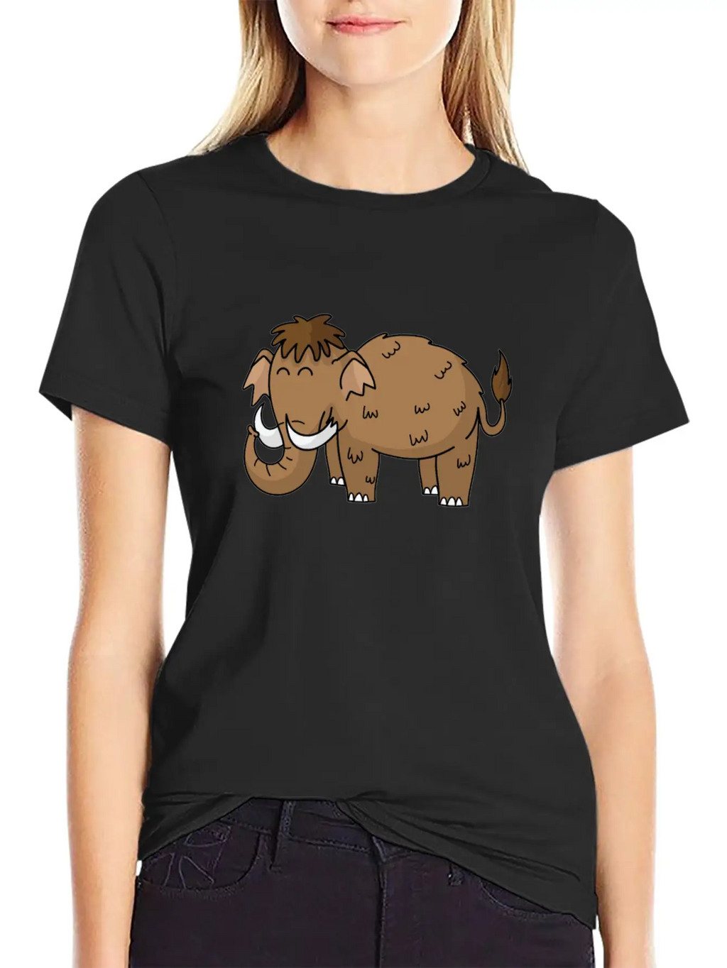 Mammoth Happy Unisex Casual T-Shirt – Clean Design For Daily Comfort