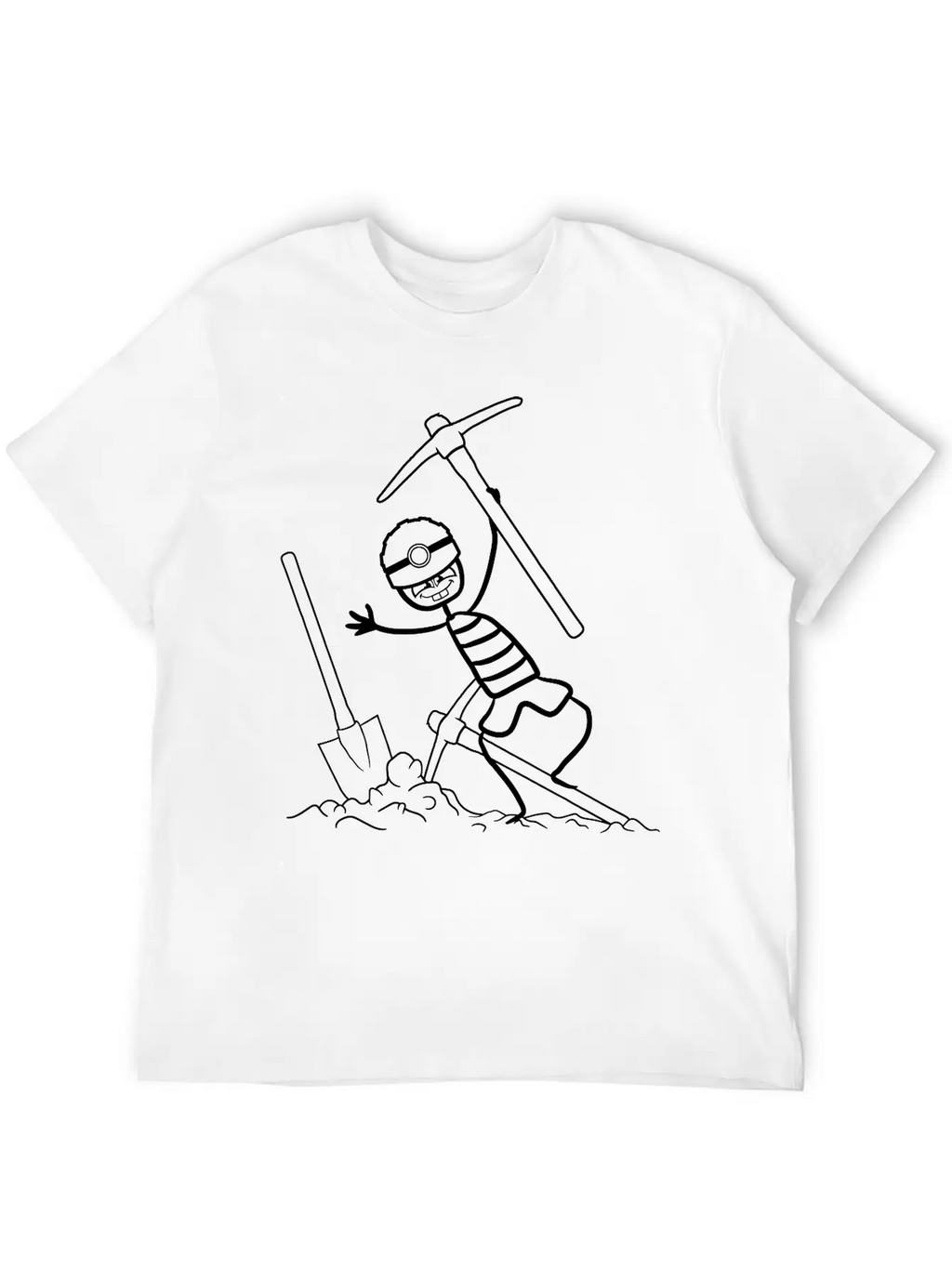 Man Boy Hoe Dig Digging Hole Shovel Digging Shovel Timeless Short Sleeve Tee – Comfy And Minimalist Design
