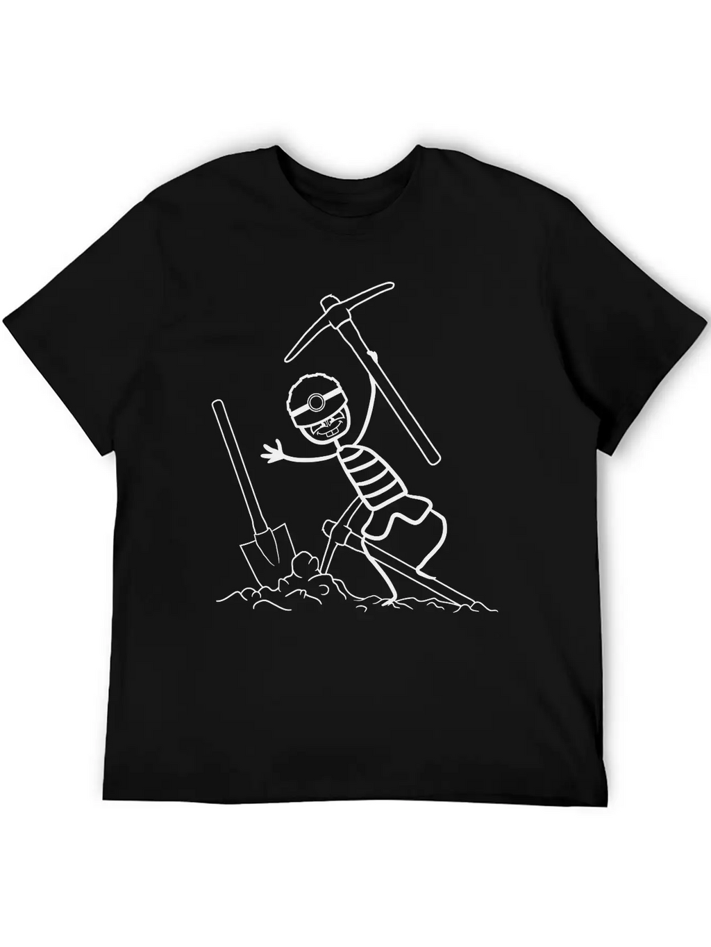 Man Boy Hoe Dig Digging Hole Shovel Digging Shovel Timeless Short Sleeve Tee – Comfy And Minimalist Design