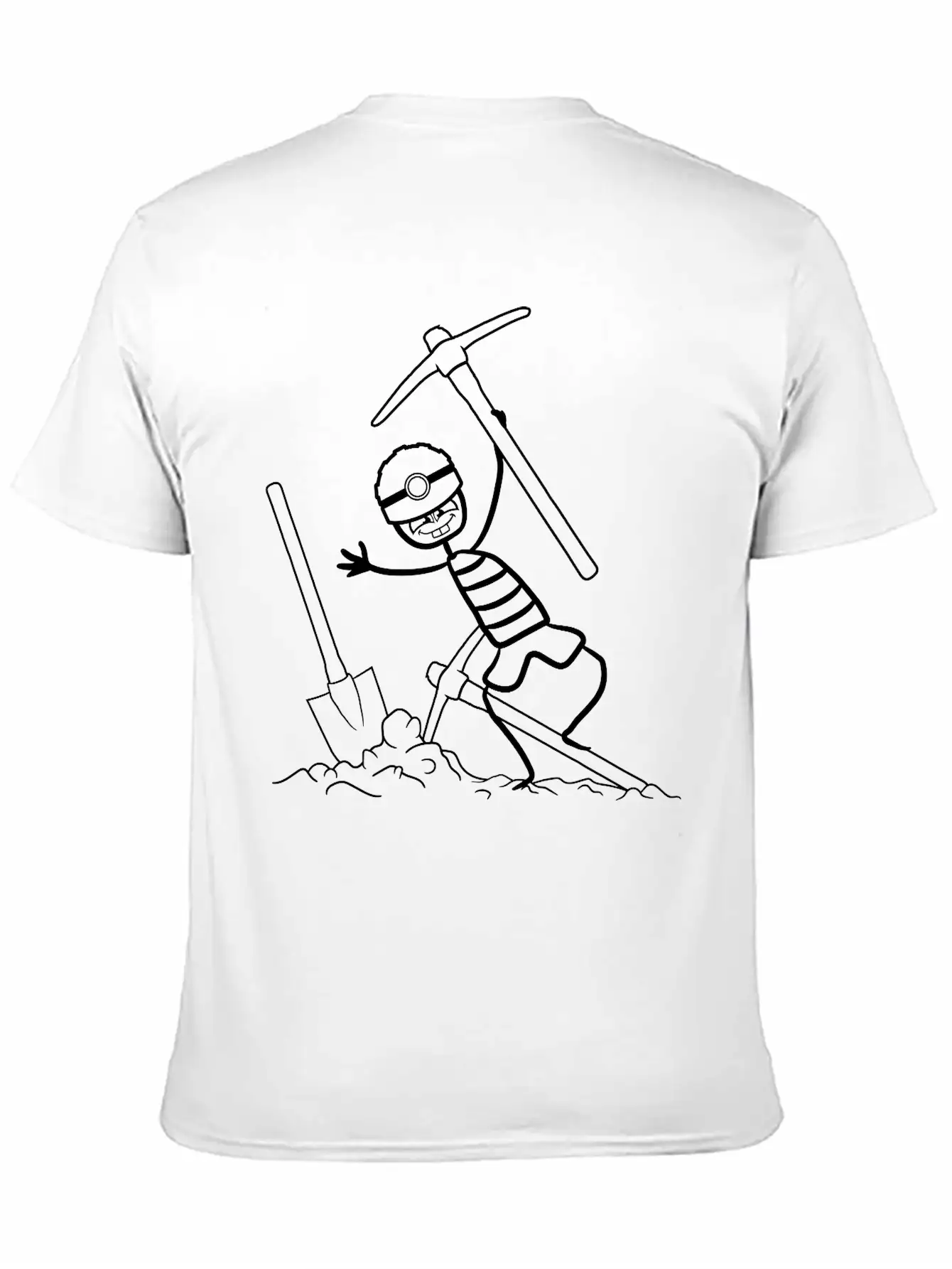 Man Boy Hoe Dig Digging Hole Shovel Digging Shovel Timeless Short Sleeve Tee – Comfy And Minimalist Design
