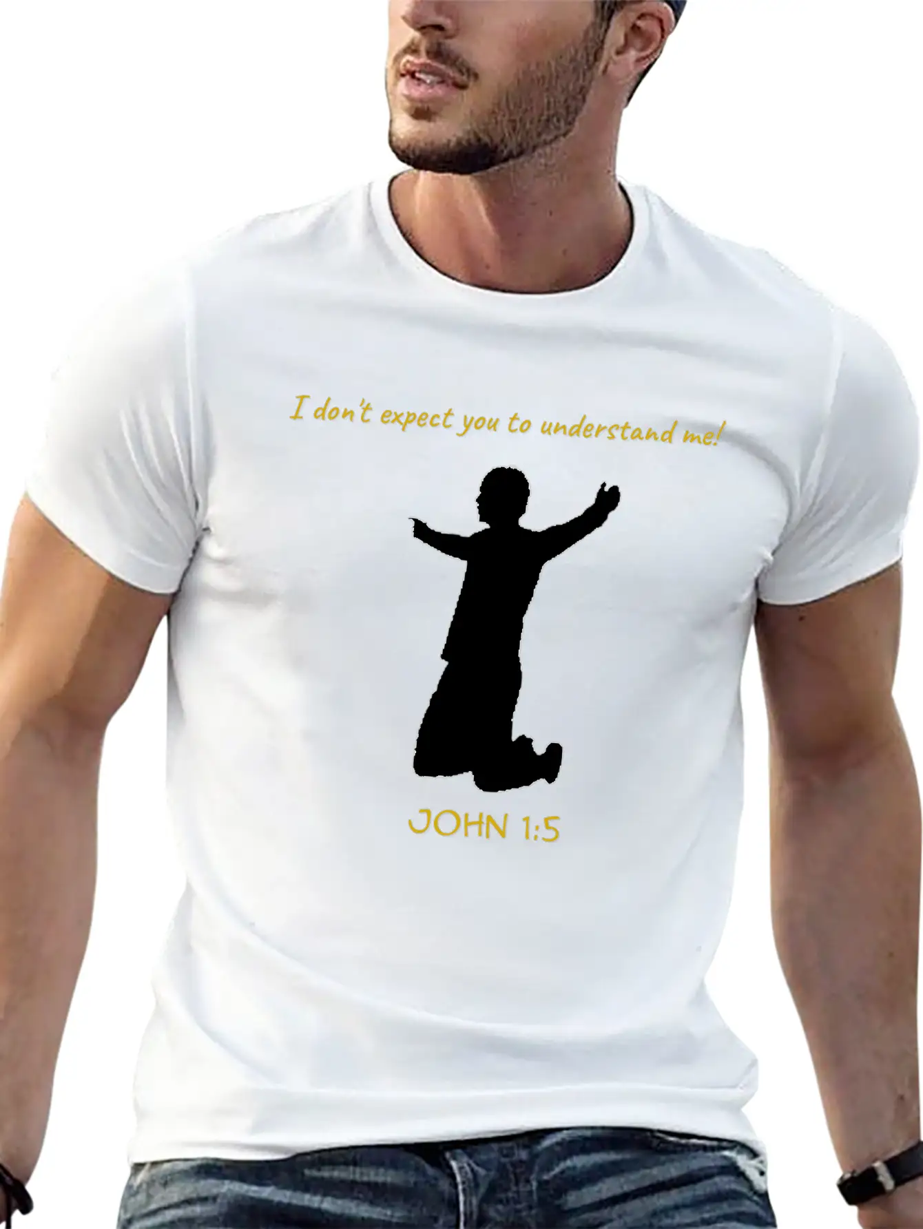 Man On Knees 1 Classic Cotton Tee – Unisex Comfort For Any Season