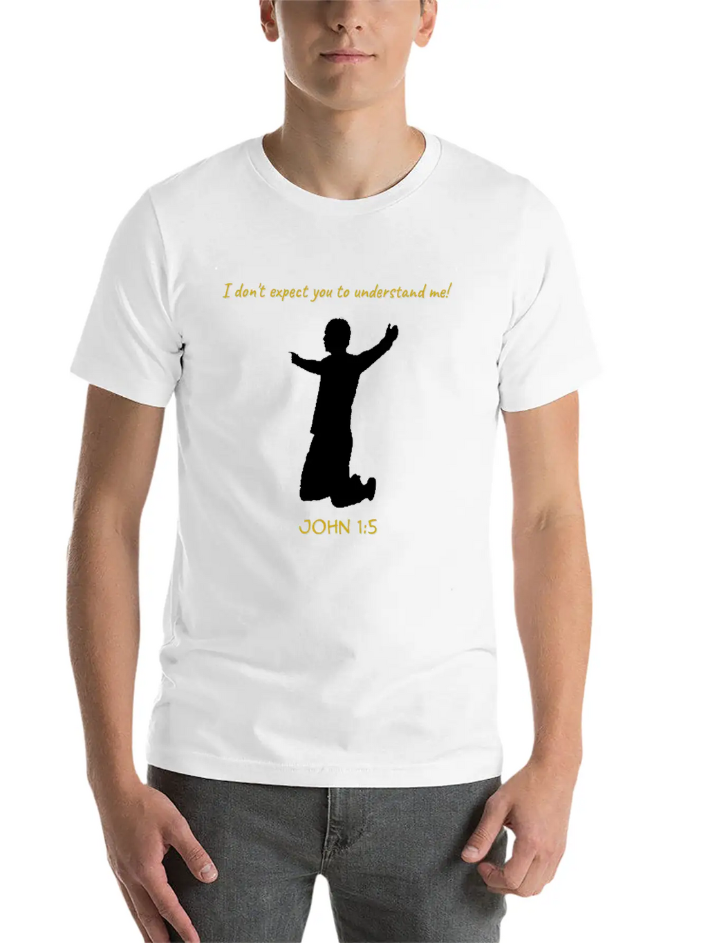 Man On Knees 1 Classic Cotton Tee – Unisex Comfort For Any Season