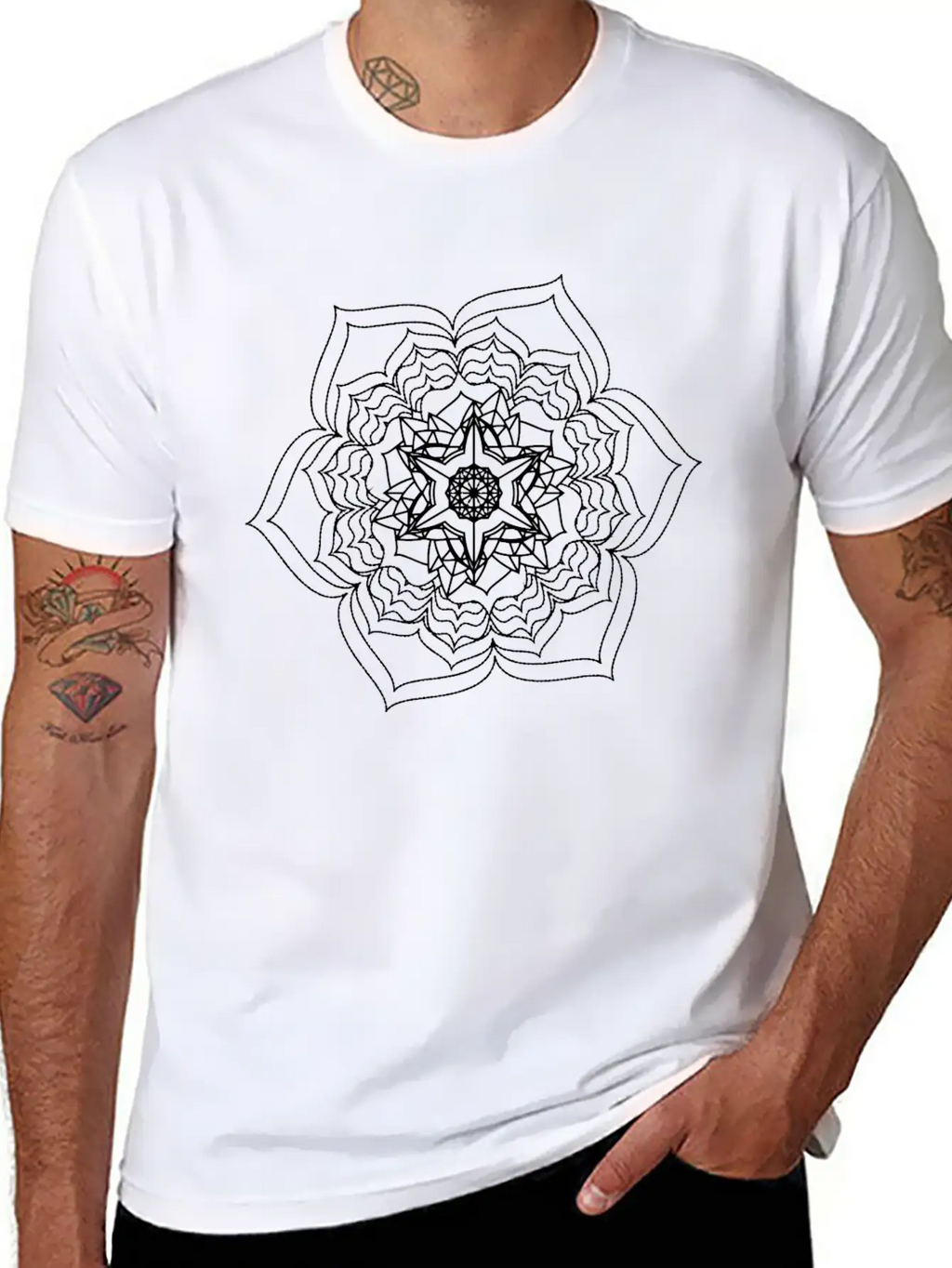 Mandala 17 Basic Graphic T-Shirt – Daily Comfort In Soft Cotton