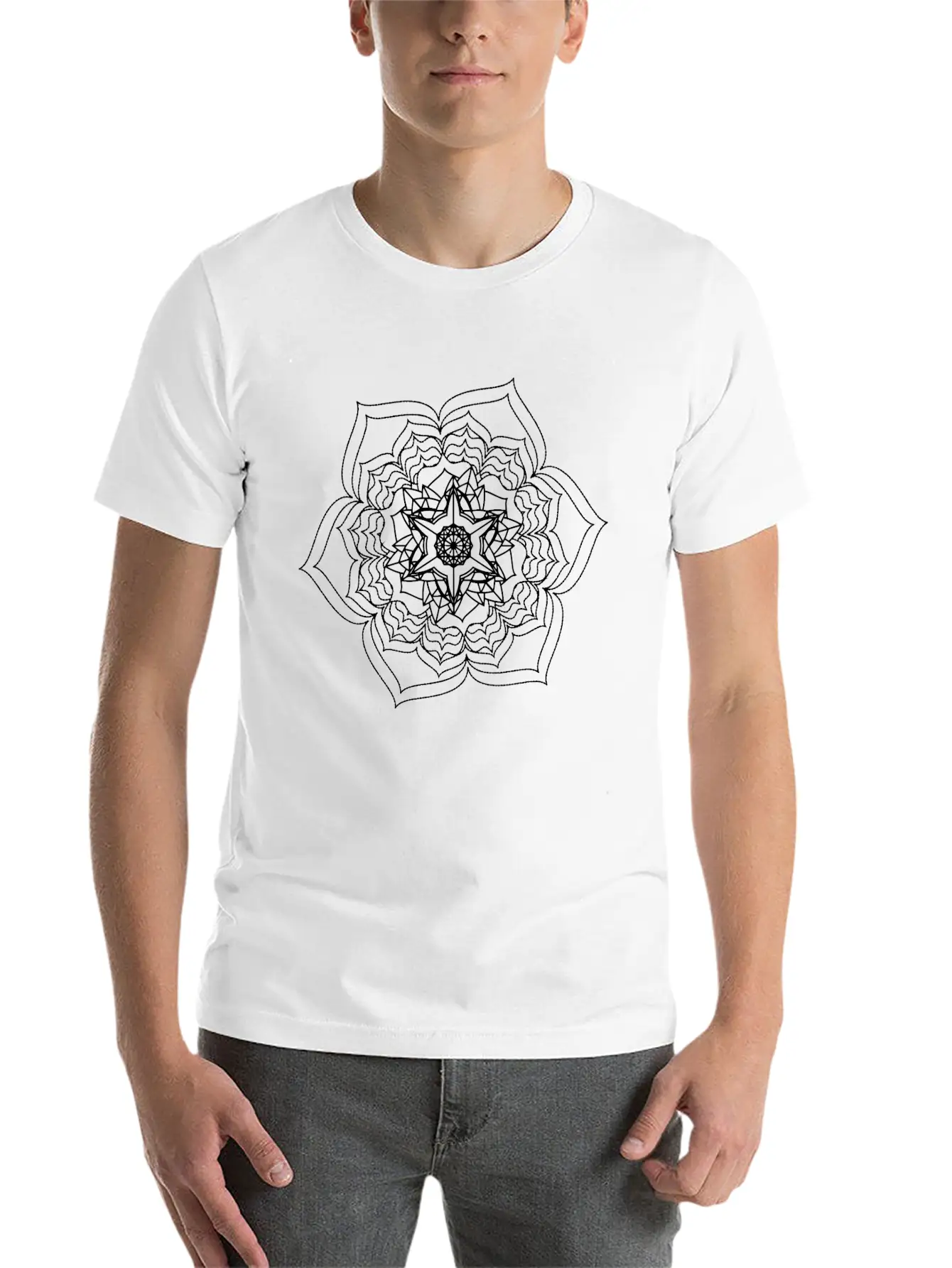 Mandala 17 Basic Graphic T-Shirt – Daily Comfort In Soft Cotton