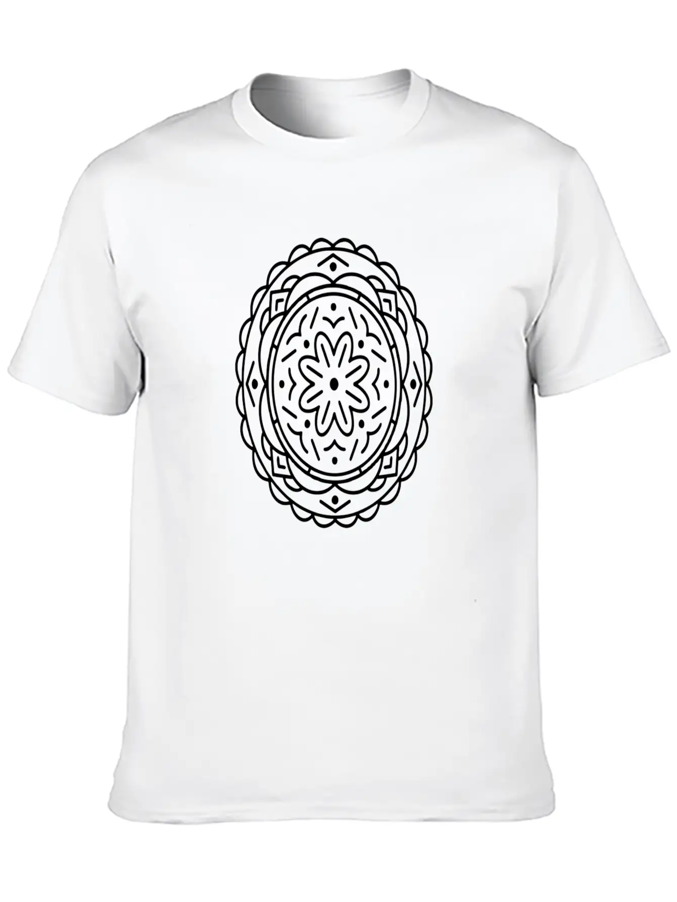 Mandala Classic Cotton Tee – Unisex Comfort For Any Season