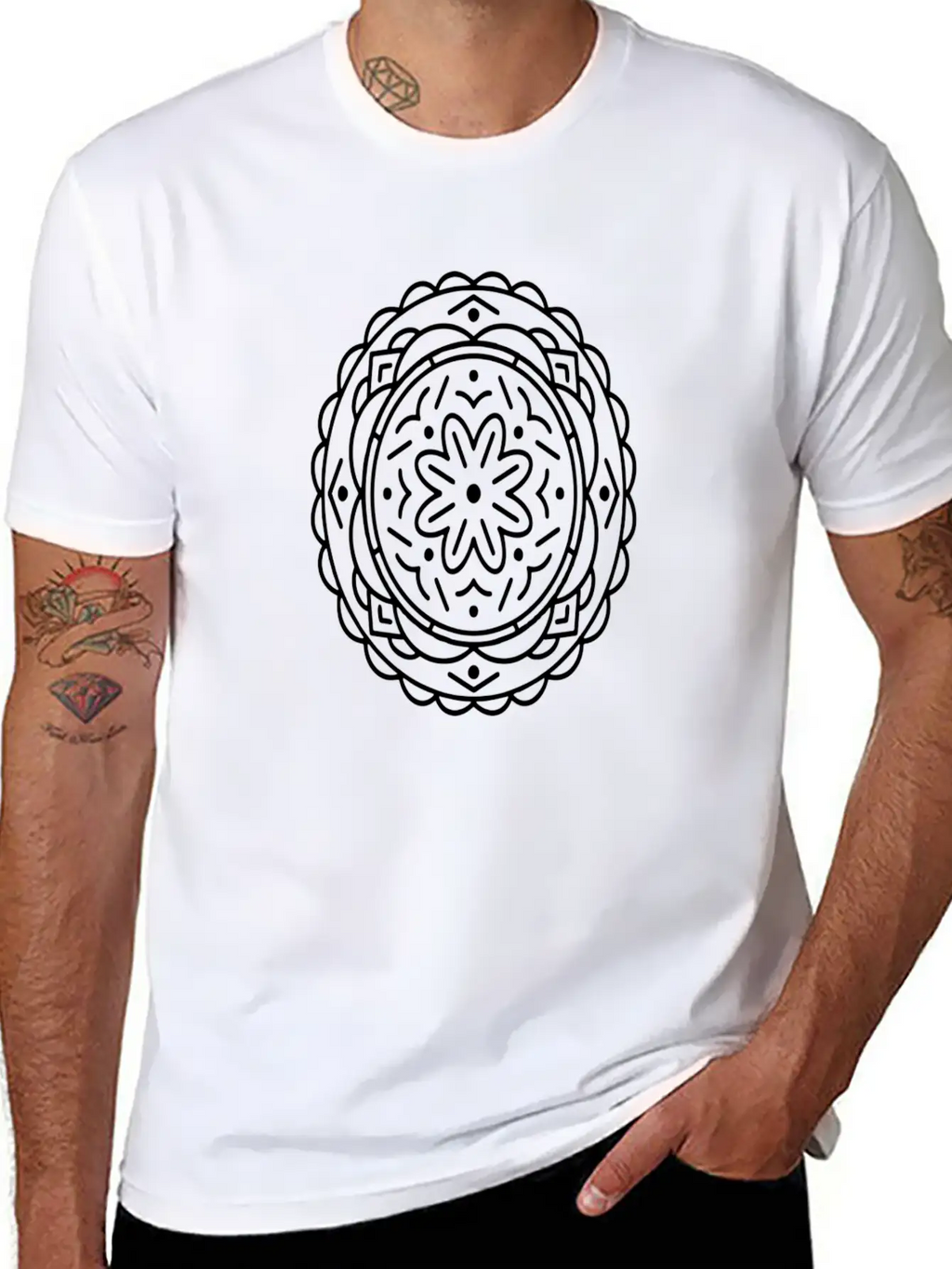 Mandala Classic Cotton Tee – Unisex Comfort For Any Season