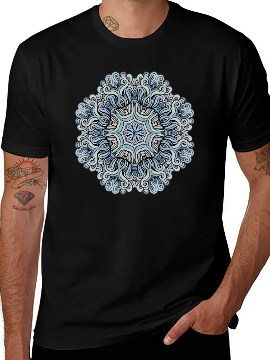 Mandala Heaven Timeless Short Sleeve Tee – Comfy And Minimalist Design