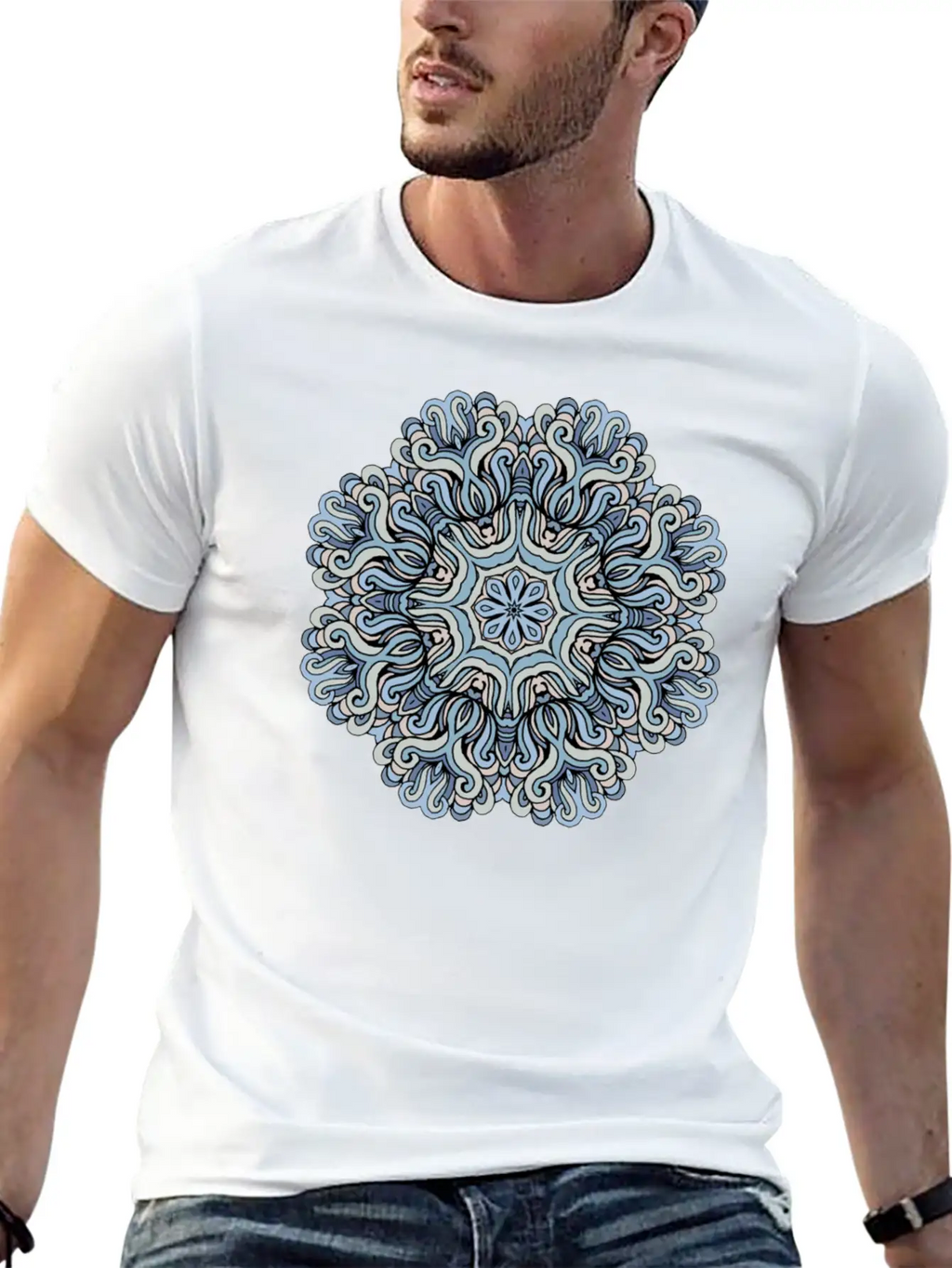 Mandala Heaven Timeless Short Sleeve Tee – Comfy And Minimalist Design