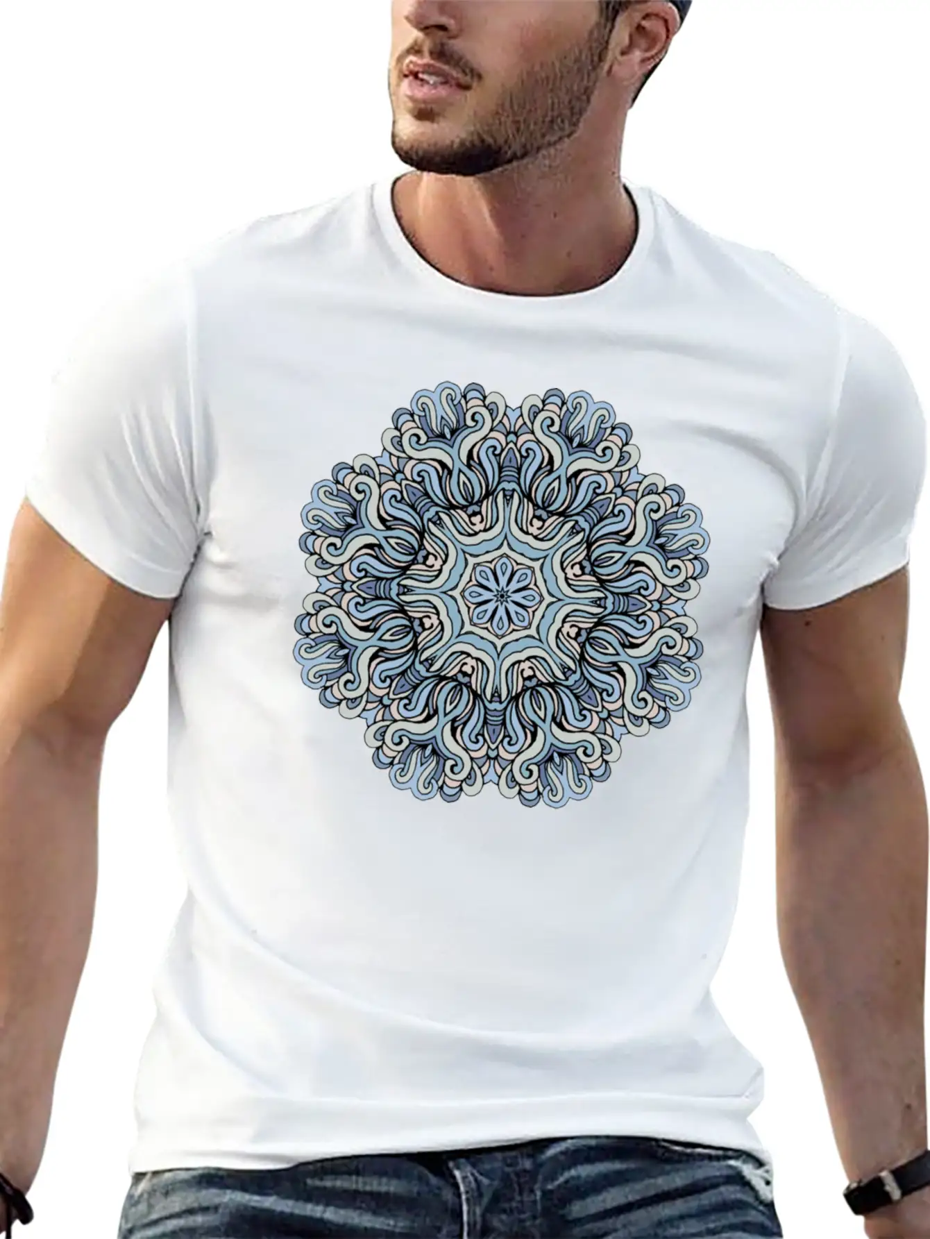 Mandala Heaven Timeless Short Sleeve Tee – Comfy And Minimalist Design