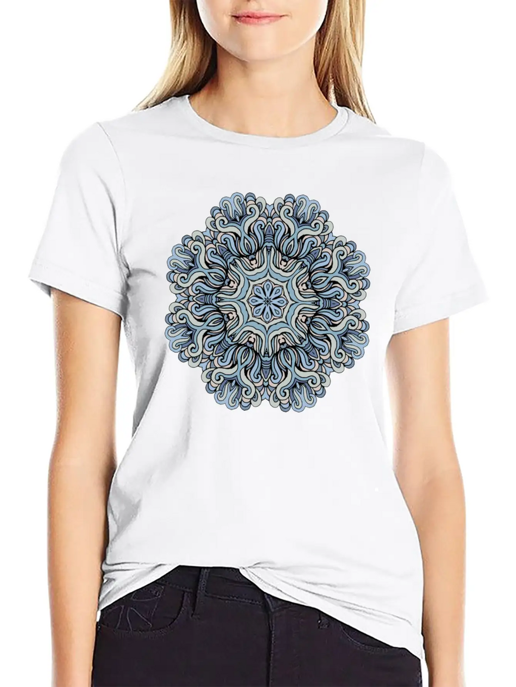 Mandala Heaven Timeless Short Sleeve Tee – Comfy And Minimalist Design