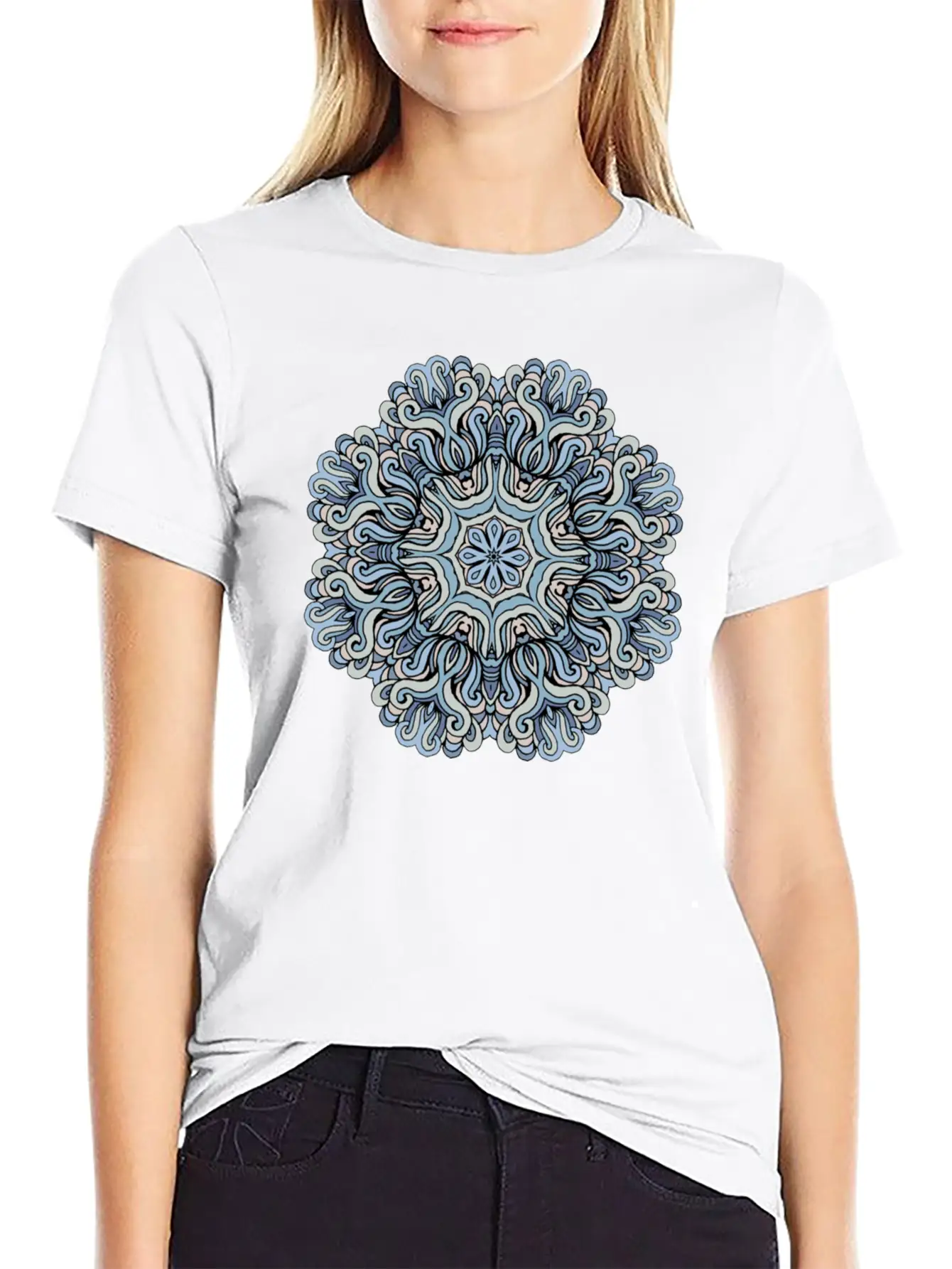 Mandala Heaven Timeless Short Sleeve Tee – Comfy And Minimalist Design
