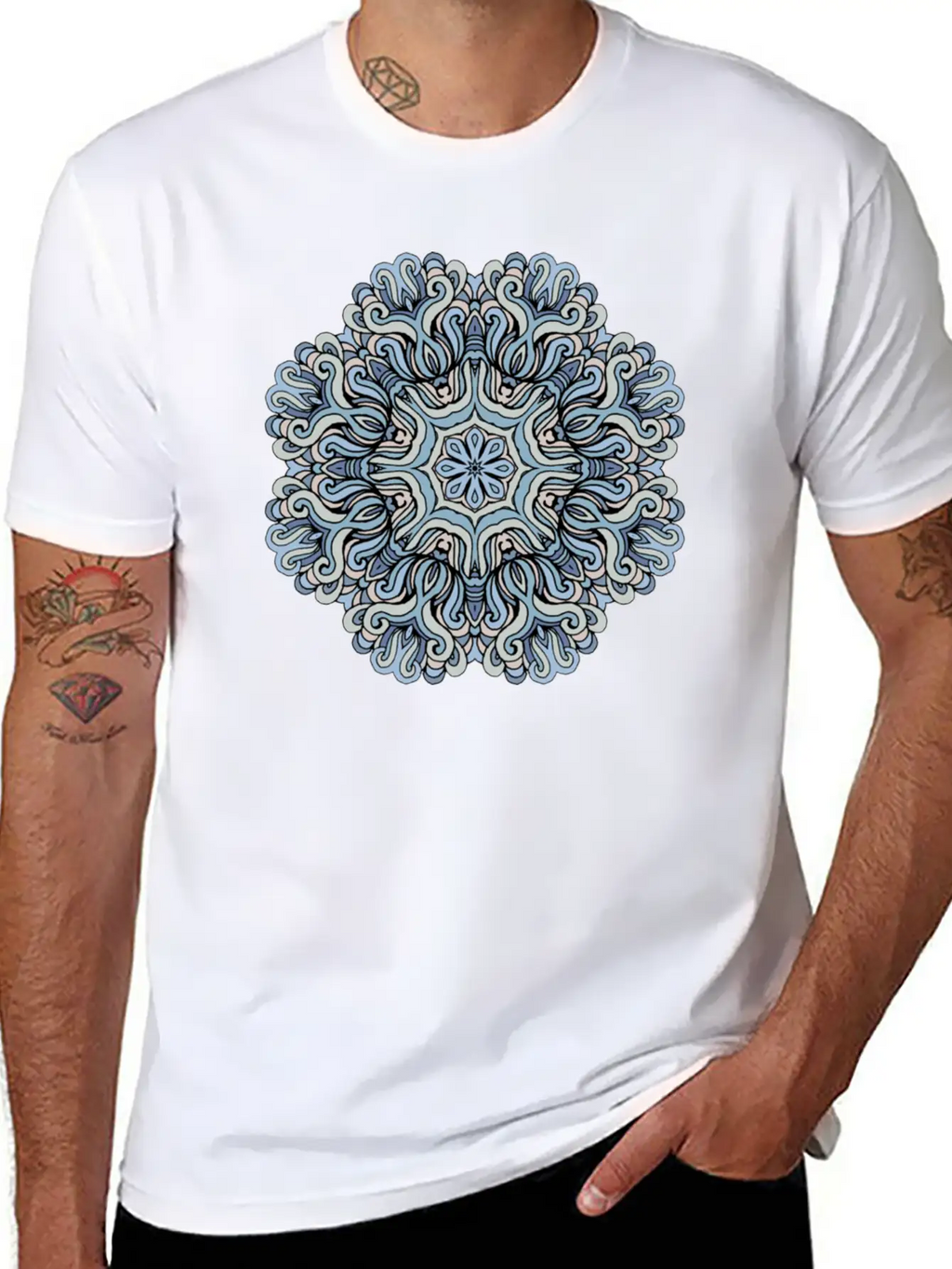 Mandala Heaven Timeless Short Sleeve Tee – Comfy And Minimalist Design