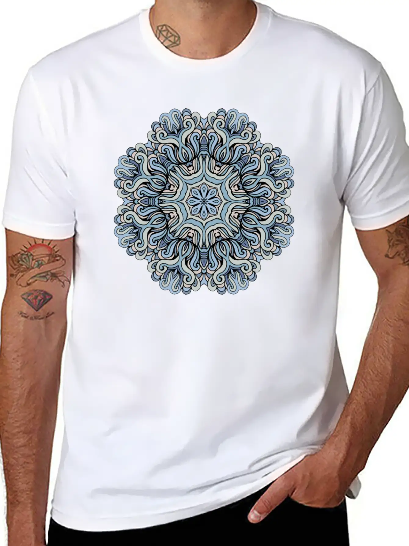 Mandala Heaven Timeless Short Sleeve Tee – Comfy And Minimalist Design