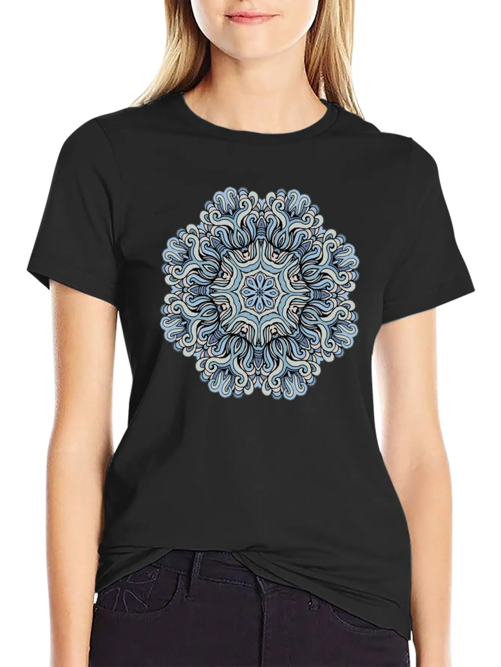 Mandala Heaven Timeless Short Sleeve Tee – Comfy And Minimalist Design