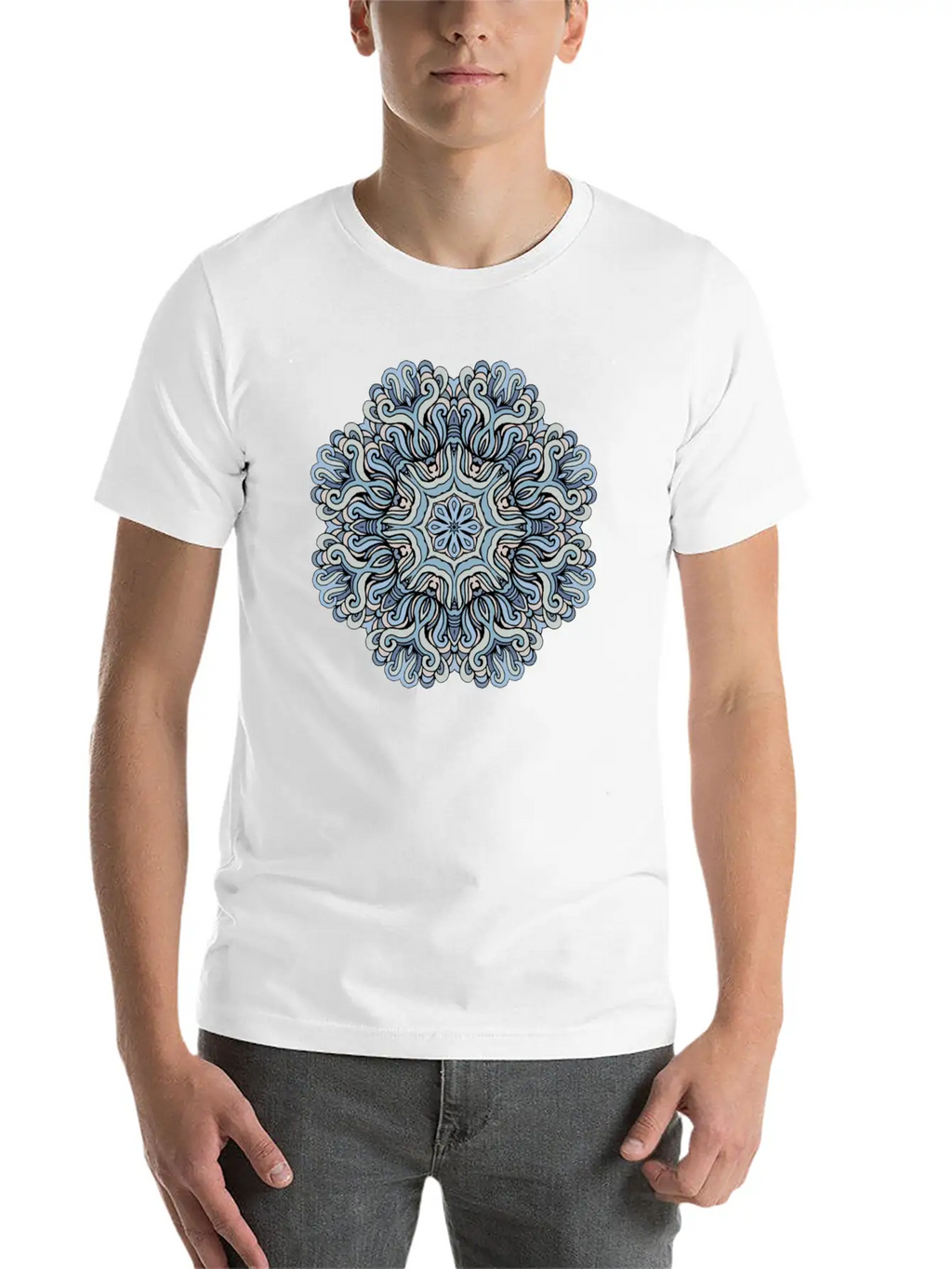 Mandala Heaven Timeless Short Sleeve Tee – Comfy And Minimalist Design