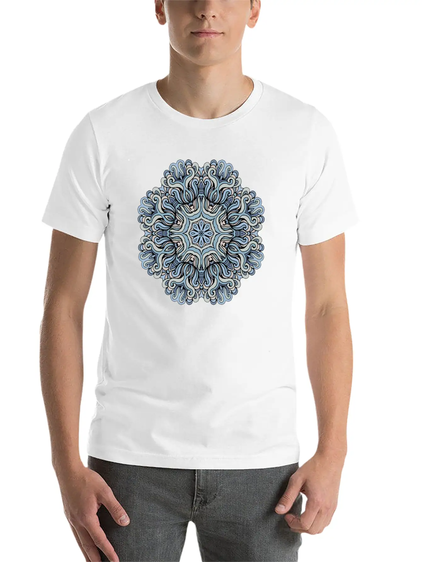 Mandala Heaven Timeless Short Sleeve Tee – Comfy And Minimalist Design