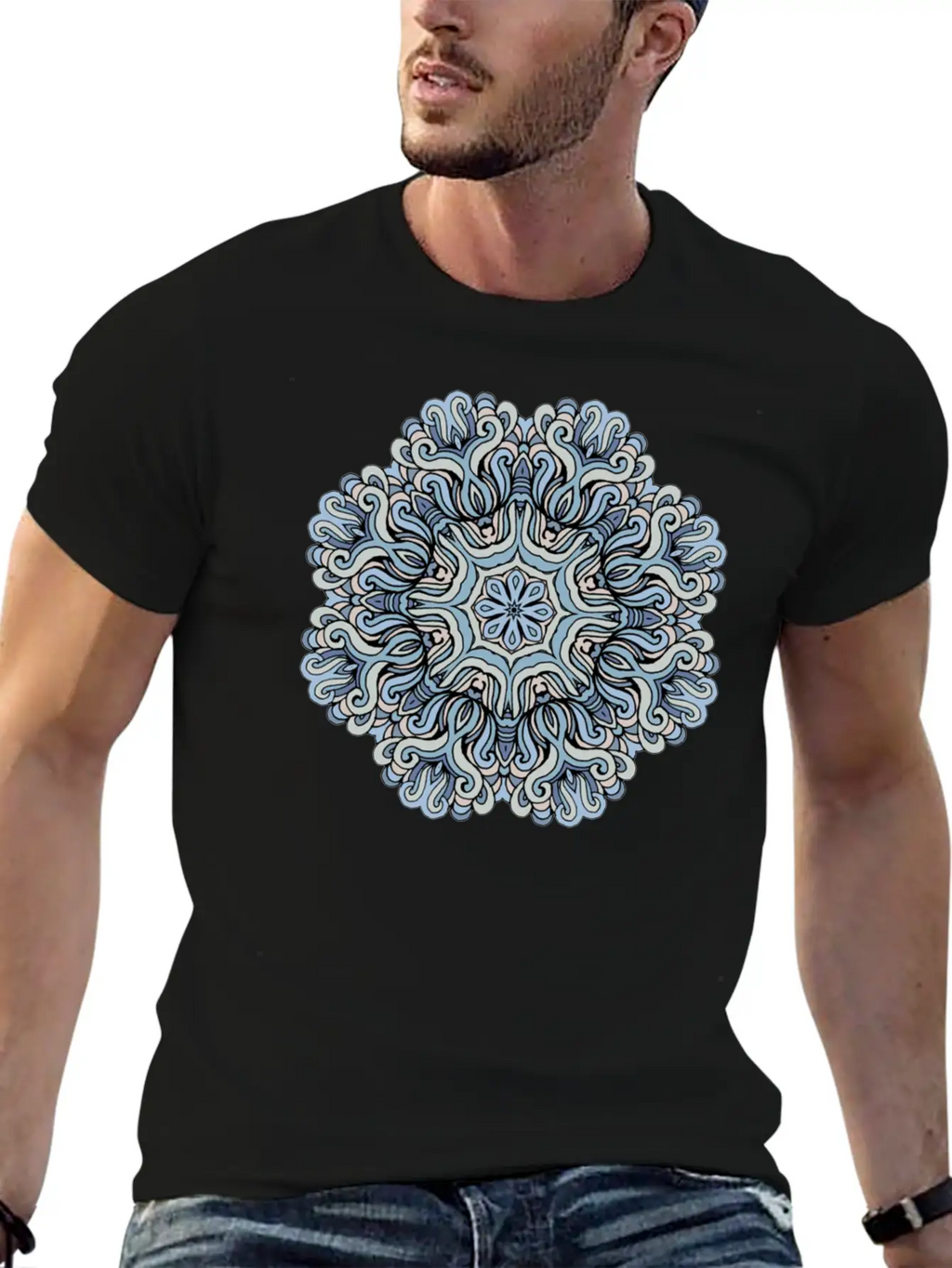Mandala Heaven Timeless Short Sleeve Tee – Comfy And Minimalist Design